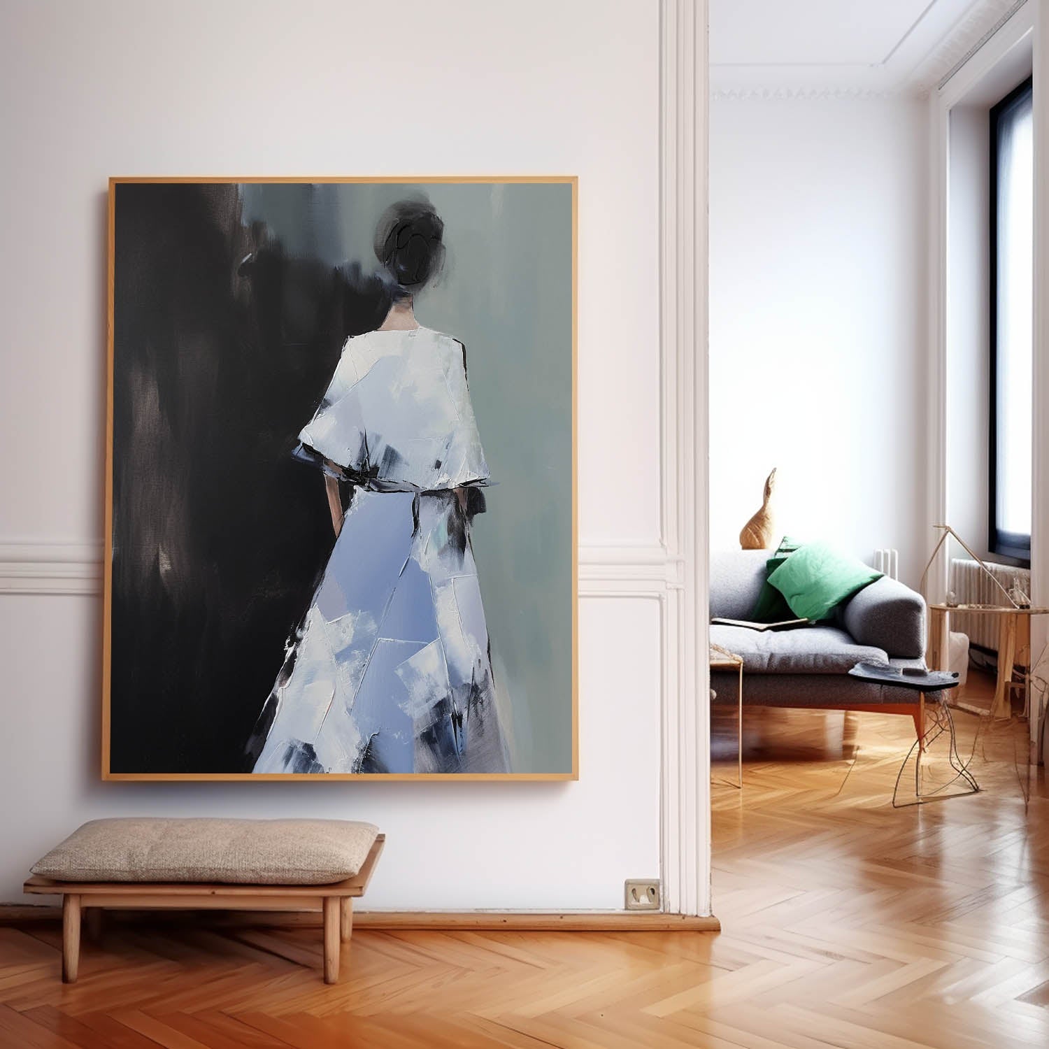 Wall Art People Back View Elegant Painterly