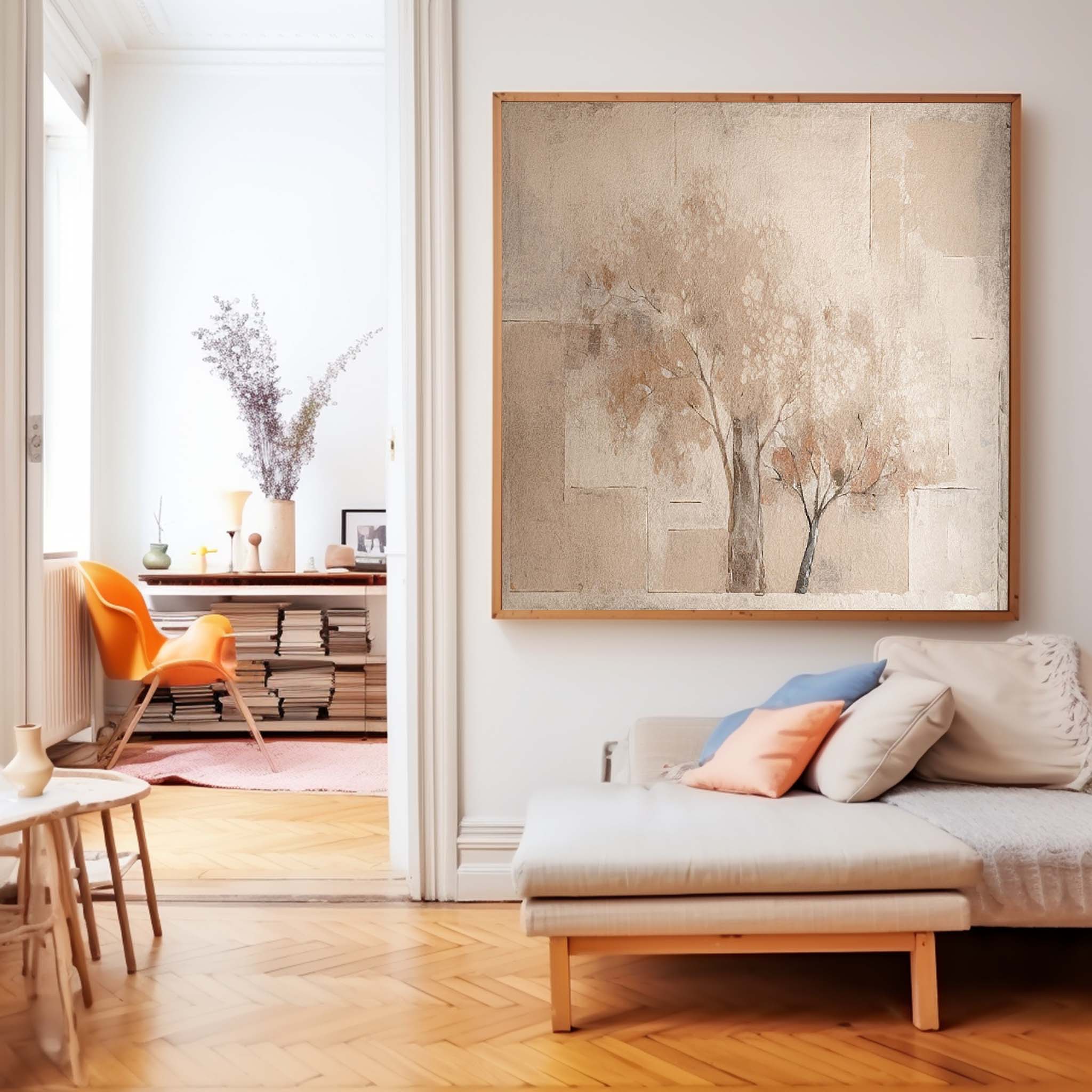 Abstract Canvas Art AB512 - Neutralighting