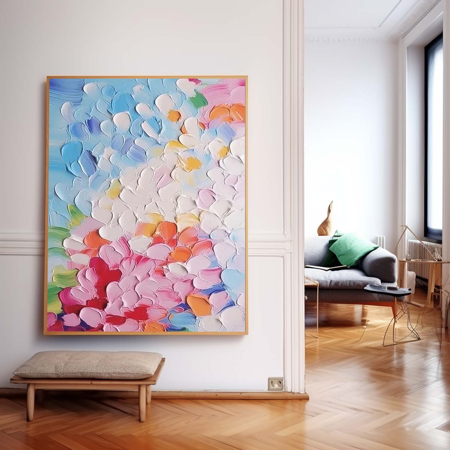 Abstract Canvas Art AB565 - Neutralighting