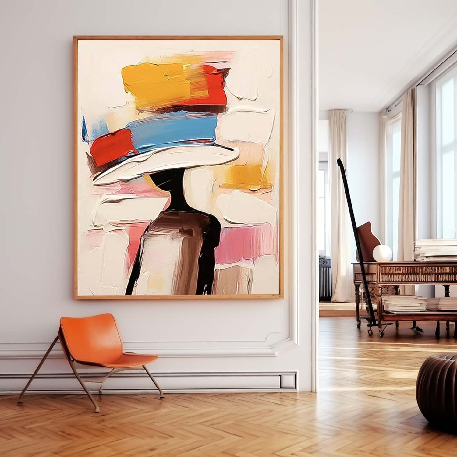 Wall Art Abstract People Introspective Contemplative