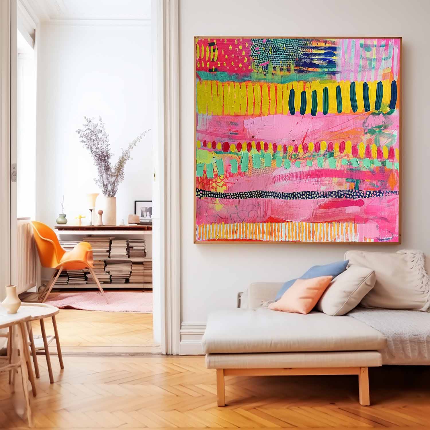 Wall Art Abstract Bohemian Maximalist Pop