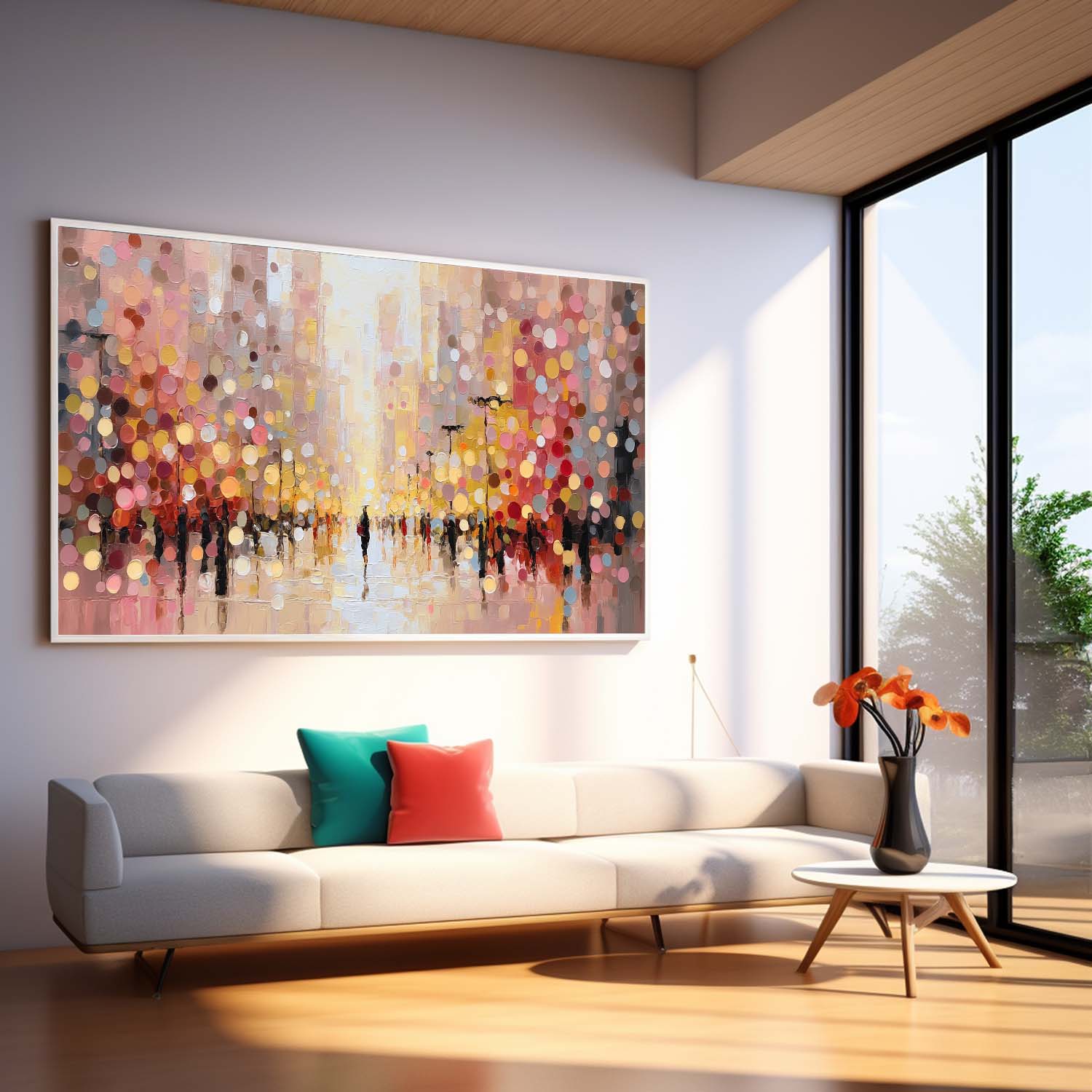 Wall Art People Dreamy Romantic Night City