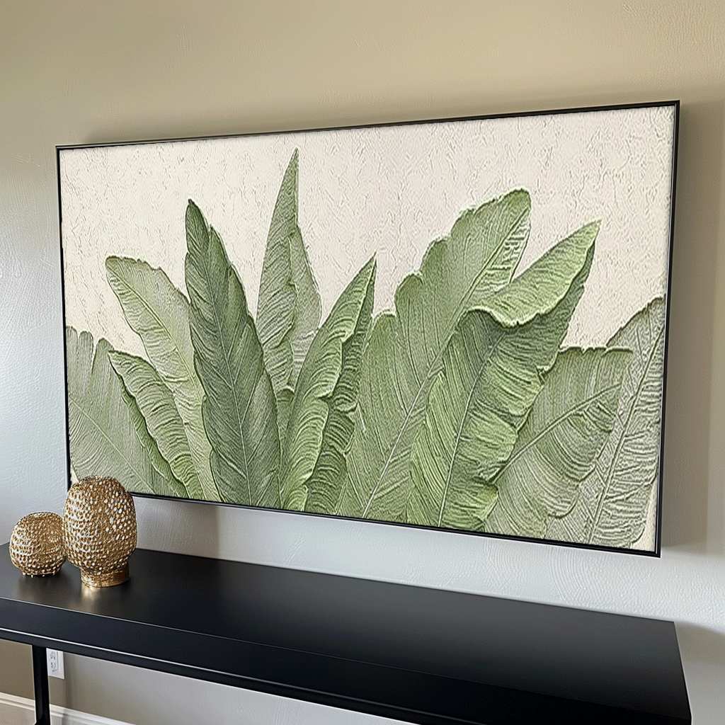 Wall Art Flower Painterly Contemporary Design