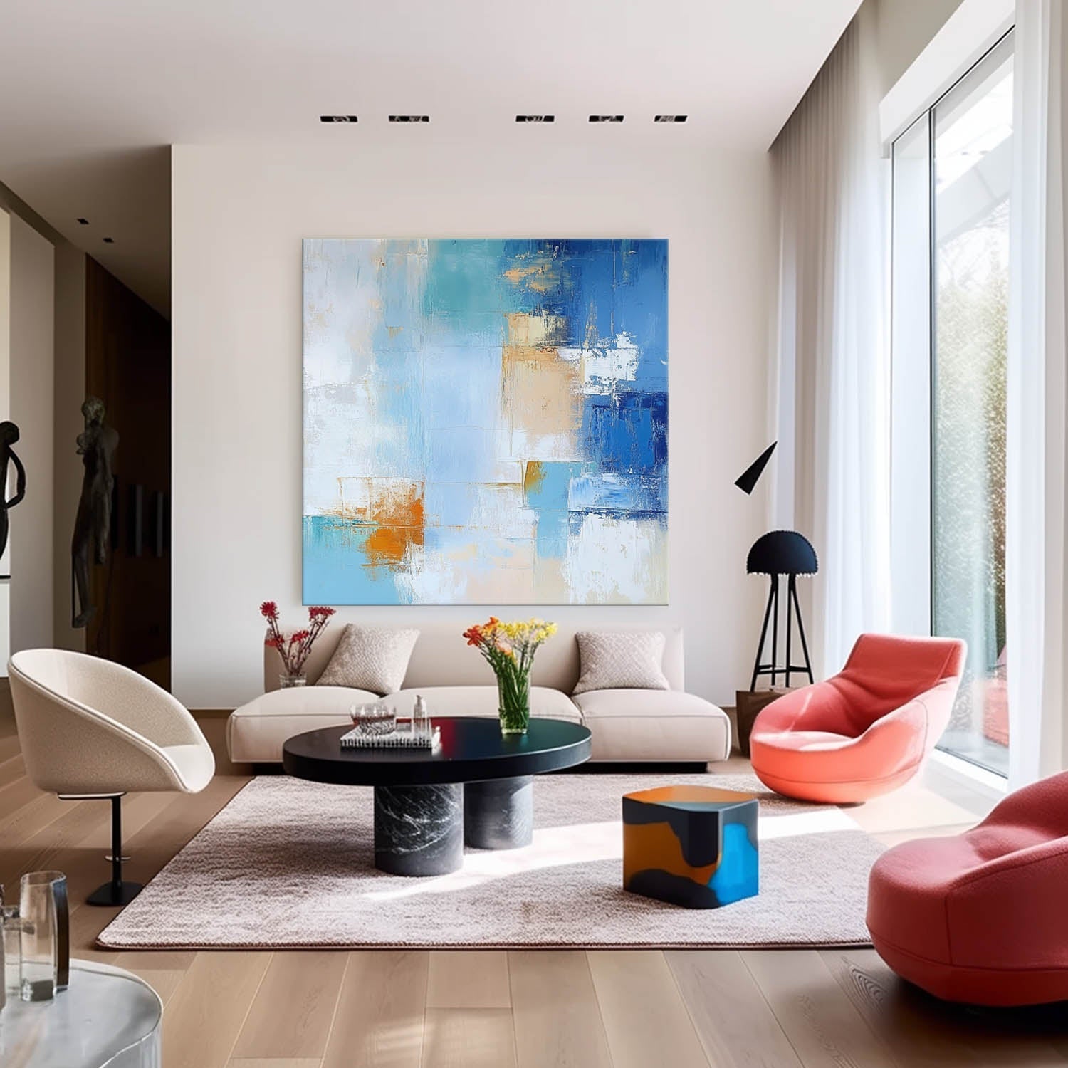 Abstract Canvas Art AB603 - Neutralighting