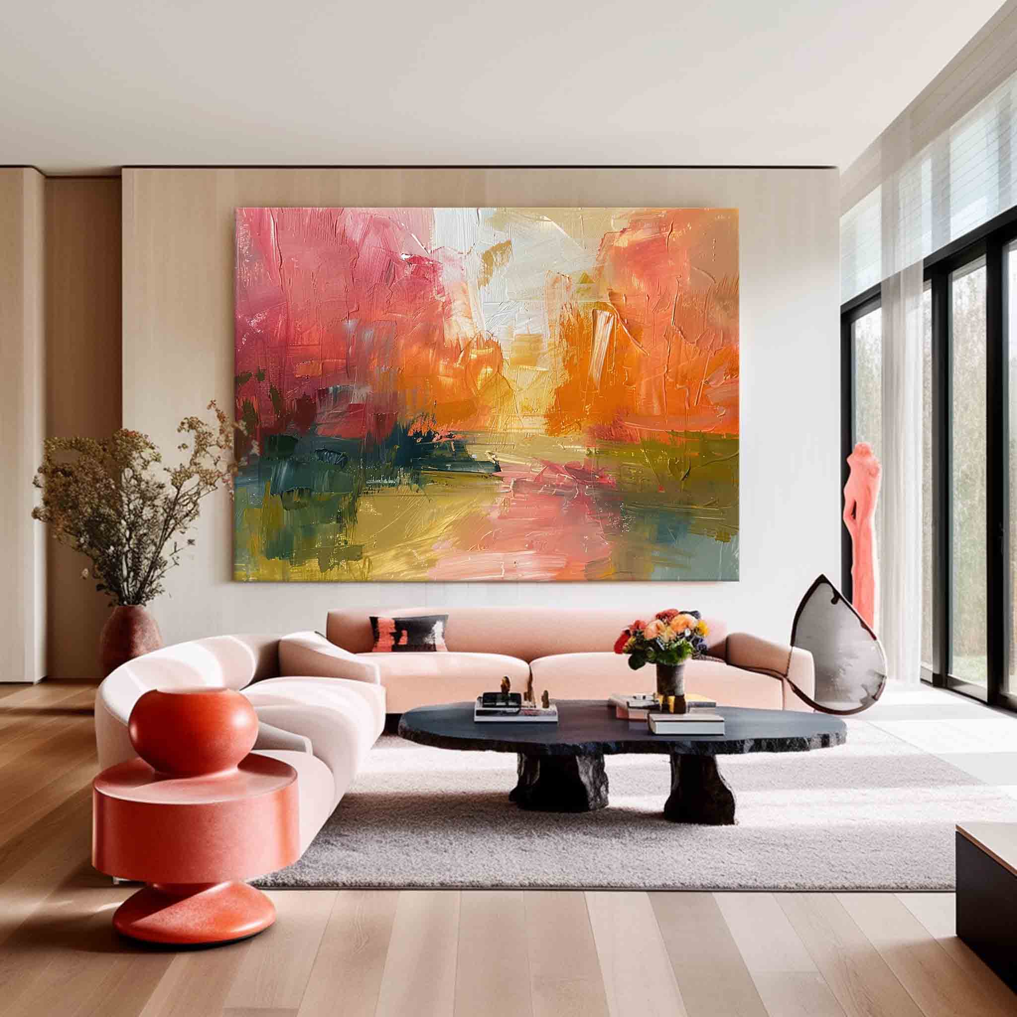 Wall Art Abstract Landscape Healing Autumn