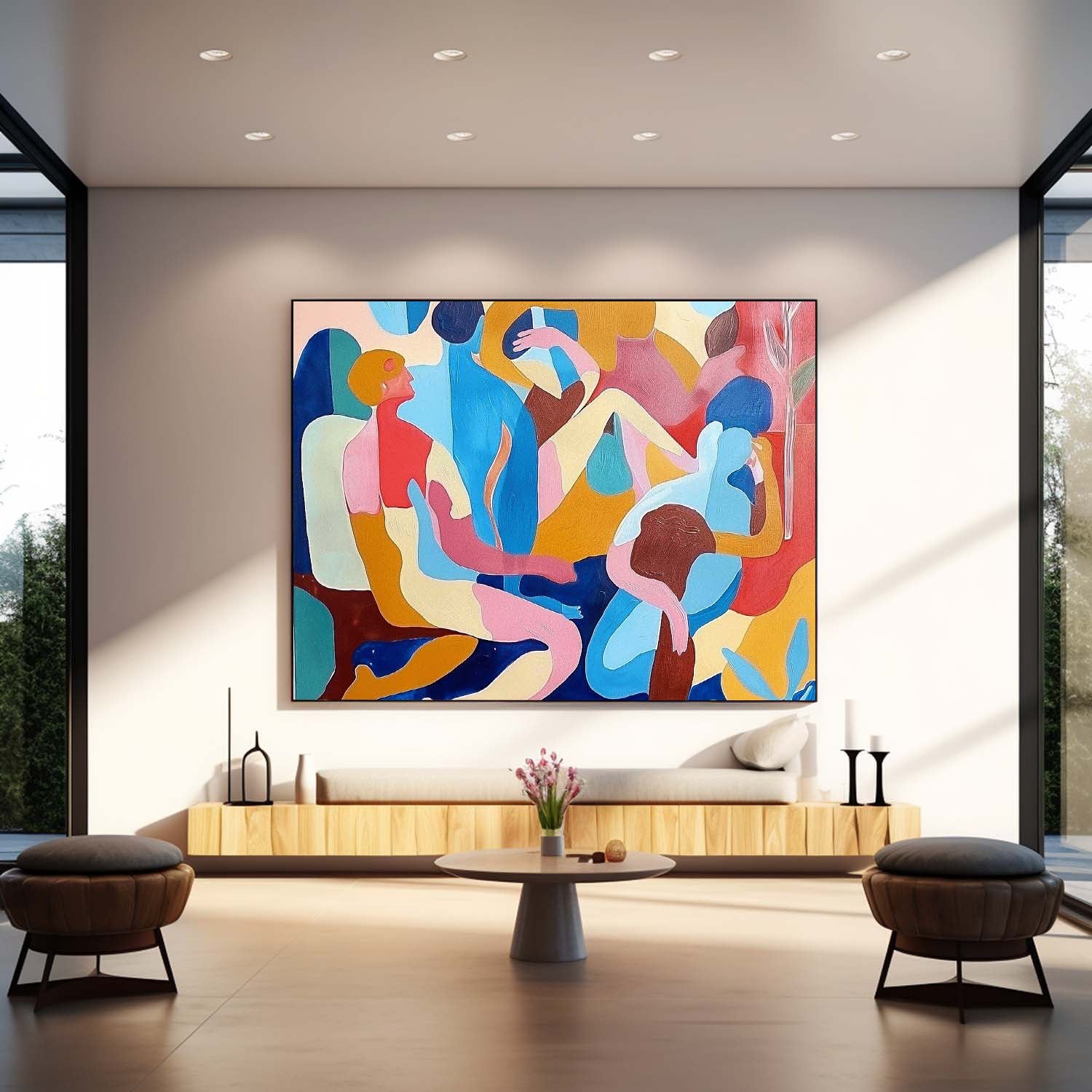 Wall Art Cubist Abstract Figurative Joyful