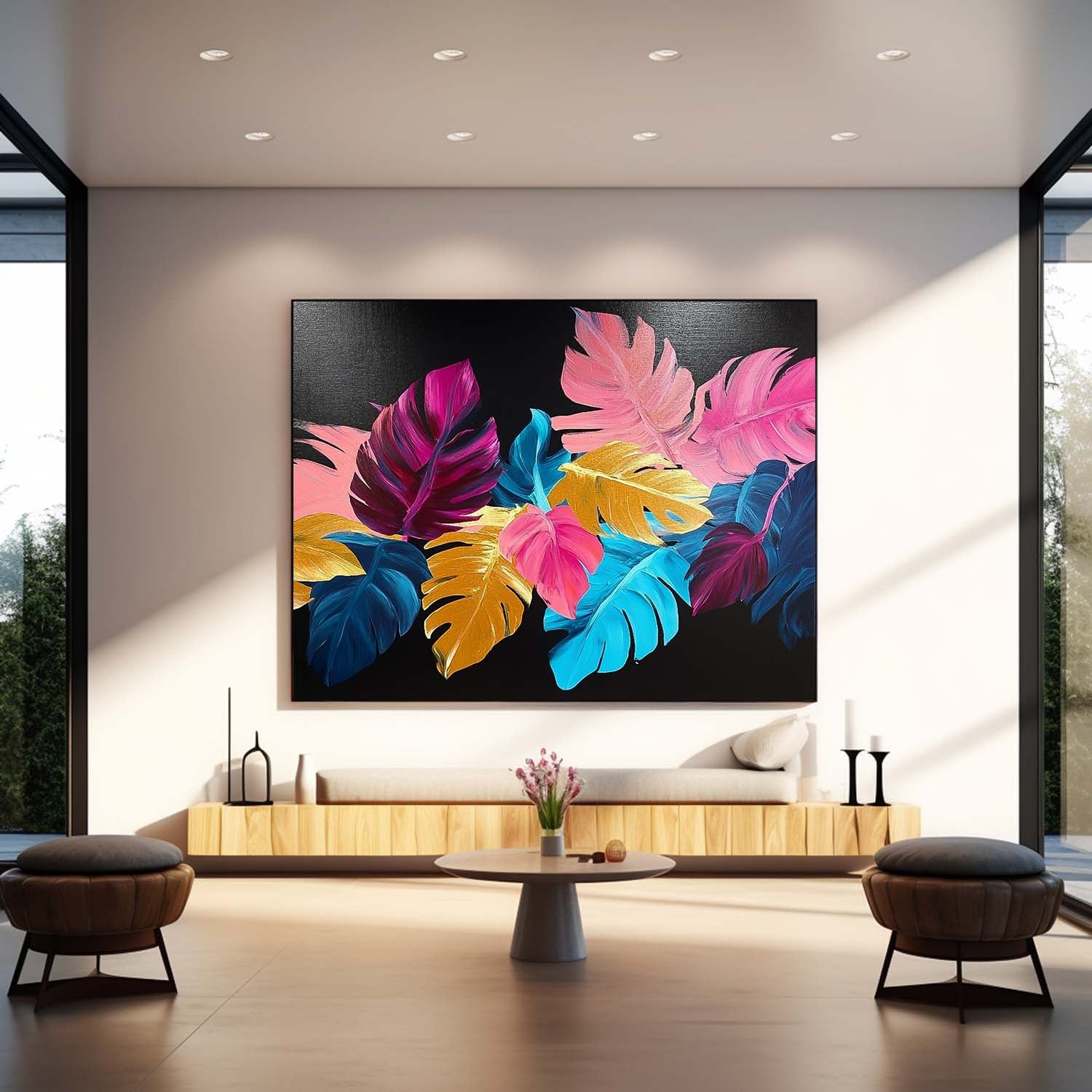 Wall Art Flower Leaf Branch Artistic