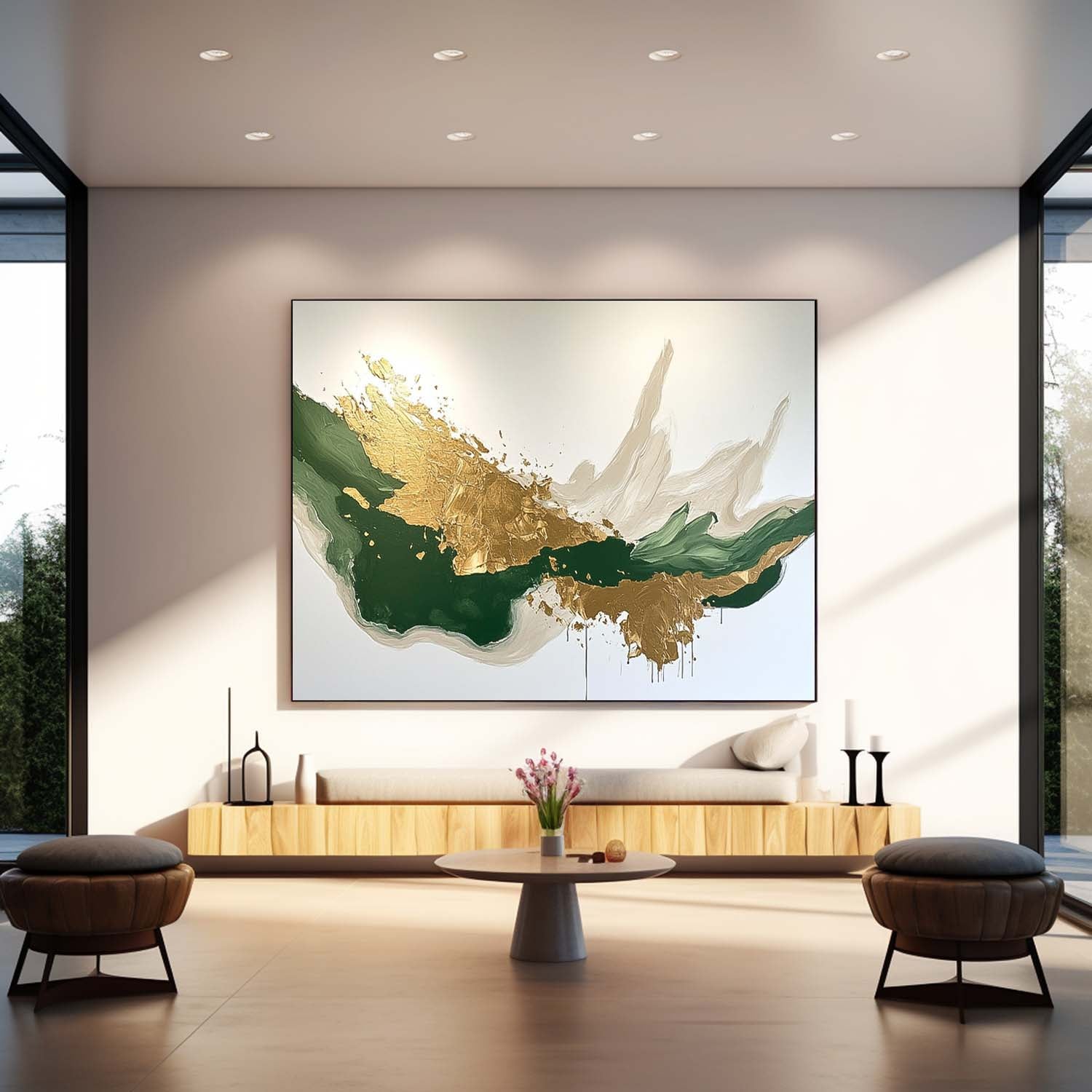 Abstract Canvas Art AB595 - Neutralighting