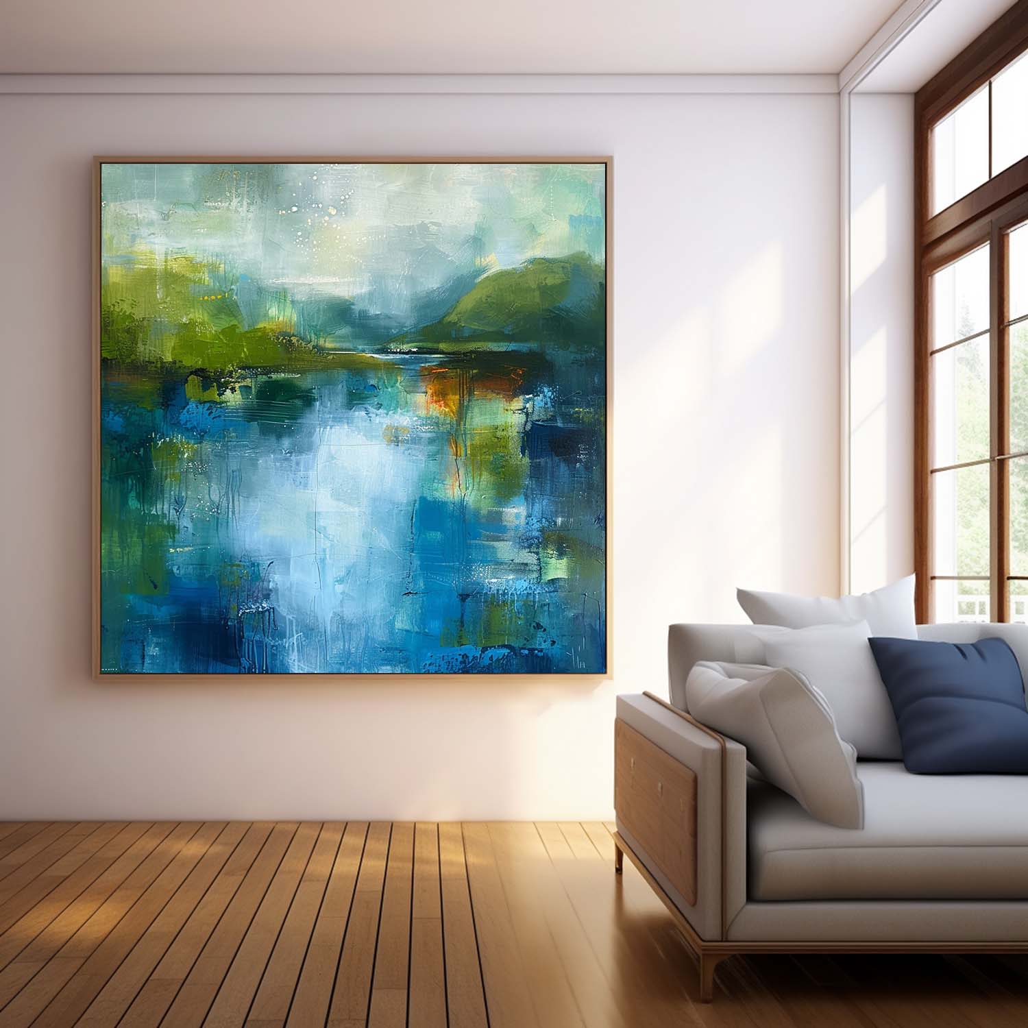 Wall Art Abstract Reflection Expressionist Landscape