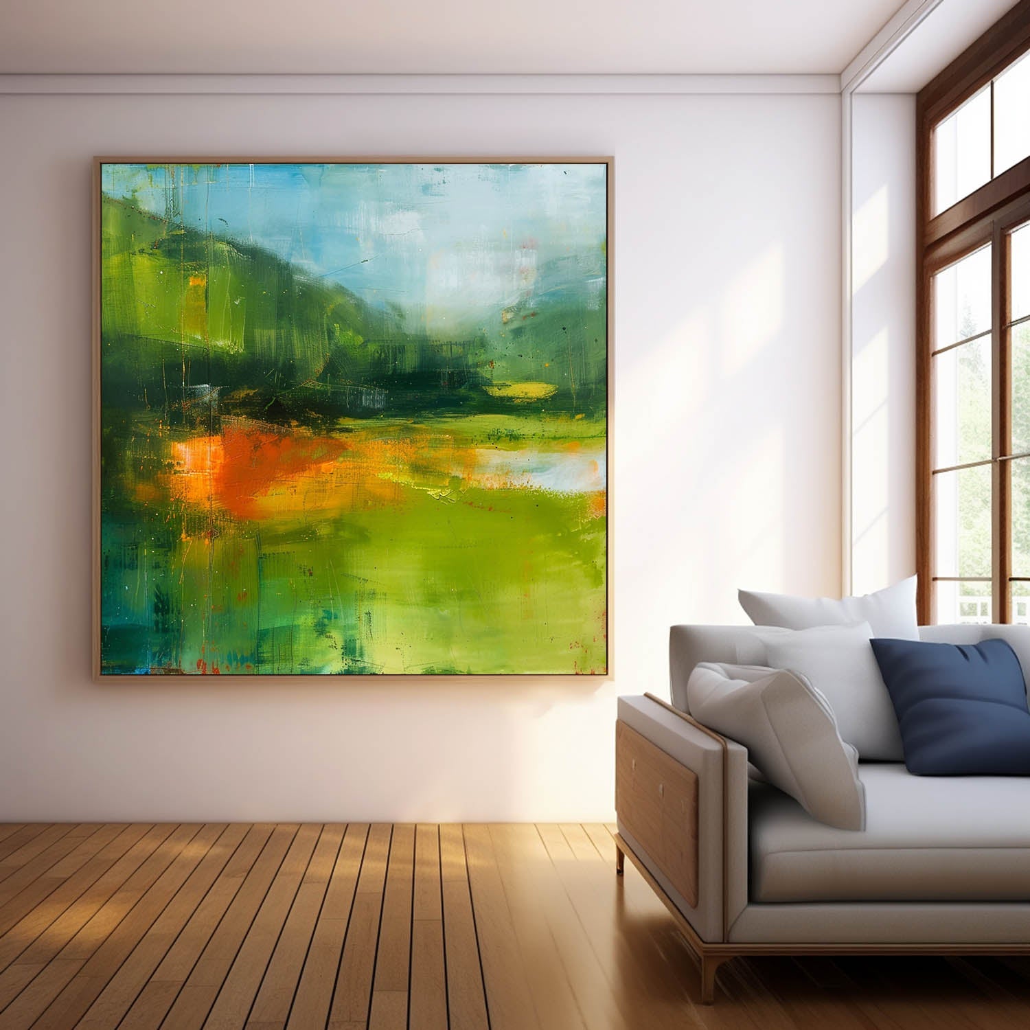 Wall Art Abstract Landscape Modern Fresh Natural