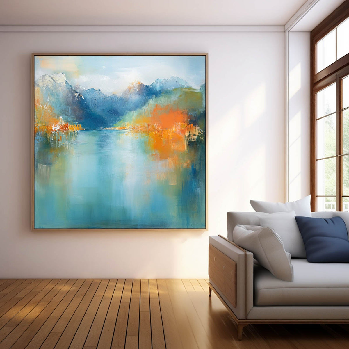 Wall Art Abstract Landscape Blending Fresh