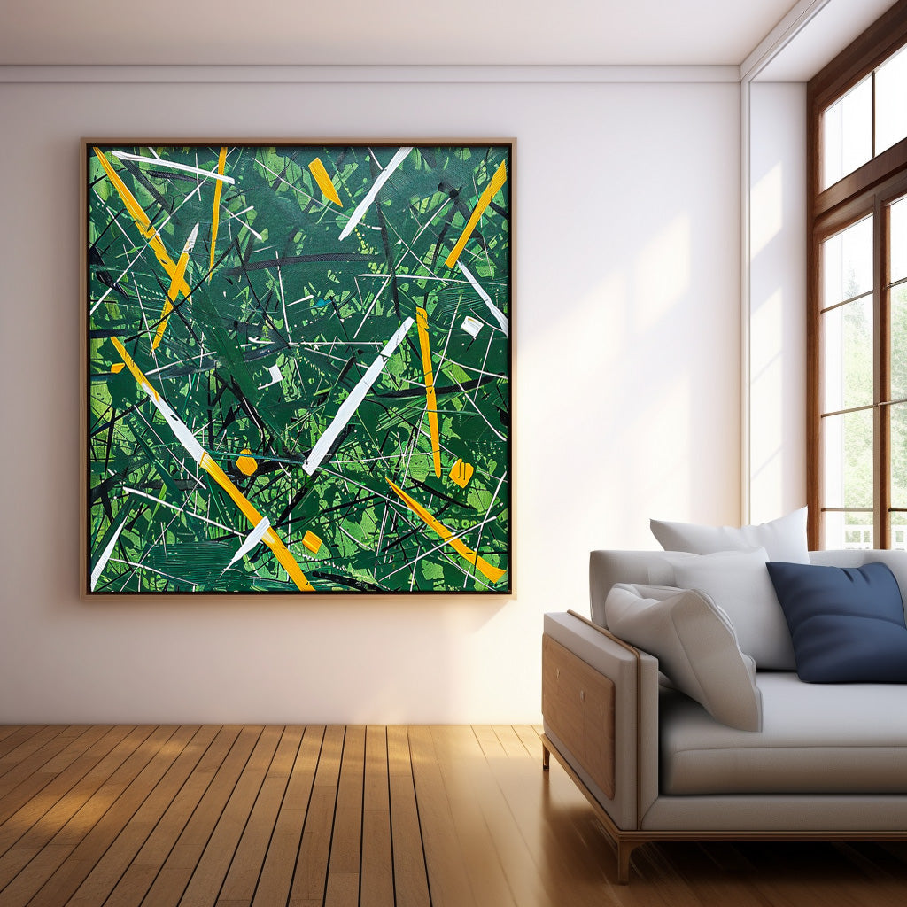 Wall Art Vibrant Abstract Expressionist Painterly