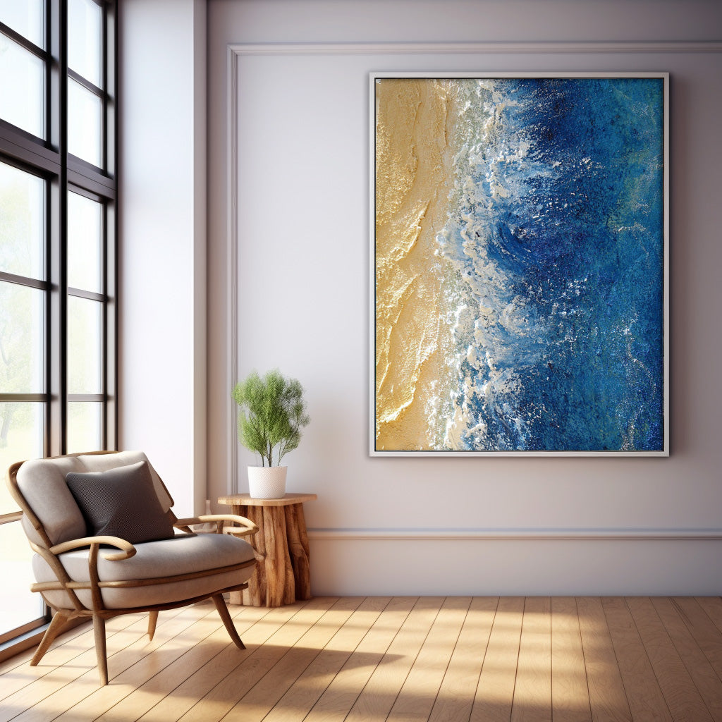 Wall Art Aerial Ocean Shoreline Seascape