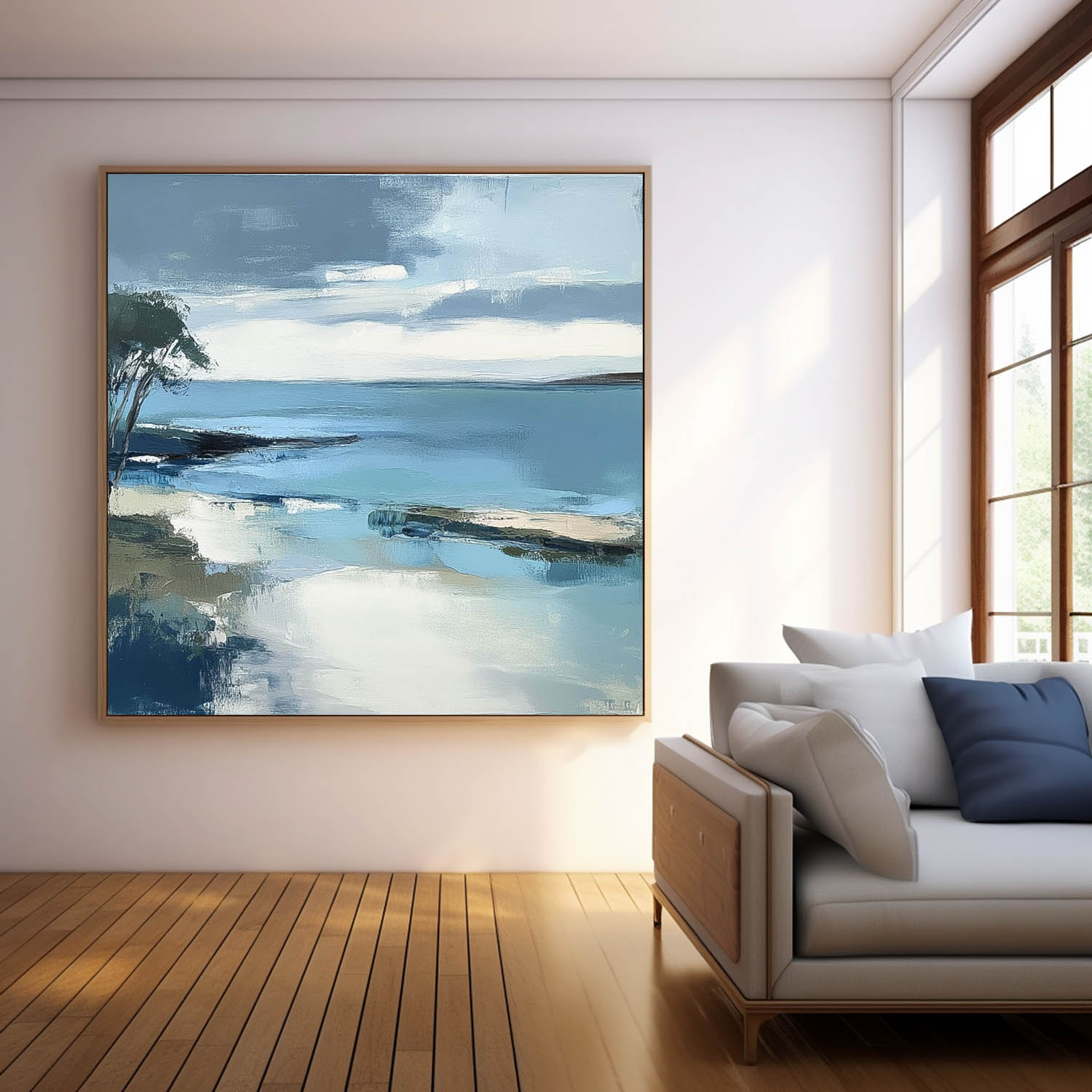 Wall Art Landscape Misty Tranquil Painterly