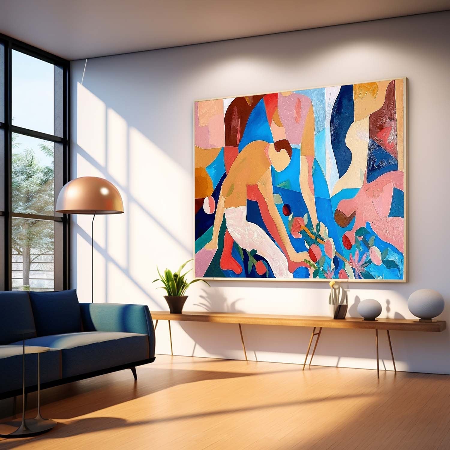 Wall Art Vibrant Abstract Geometric Atmosphere