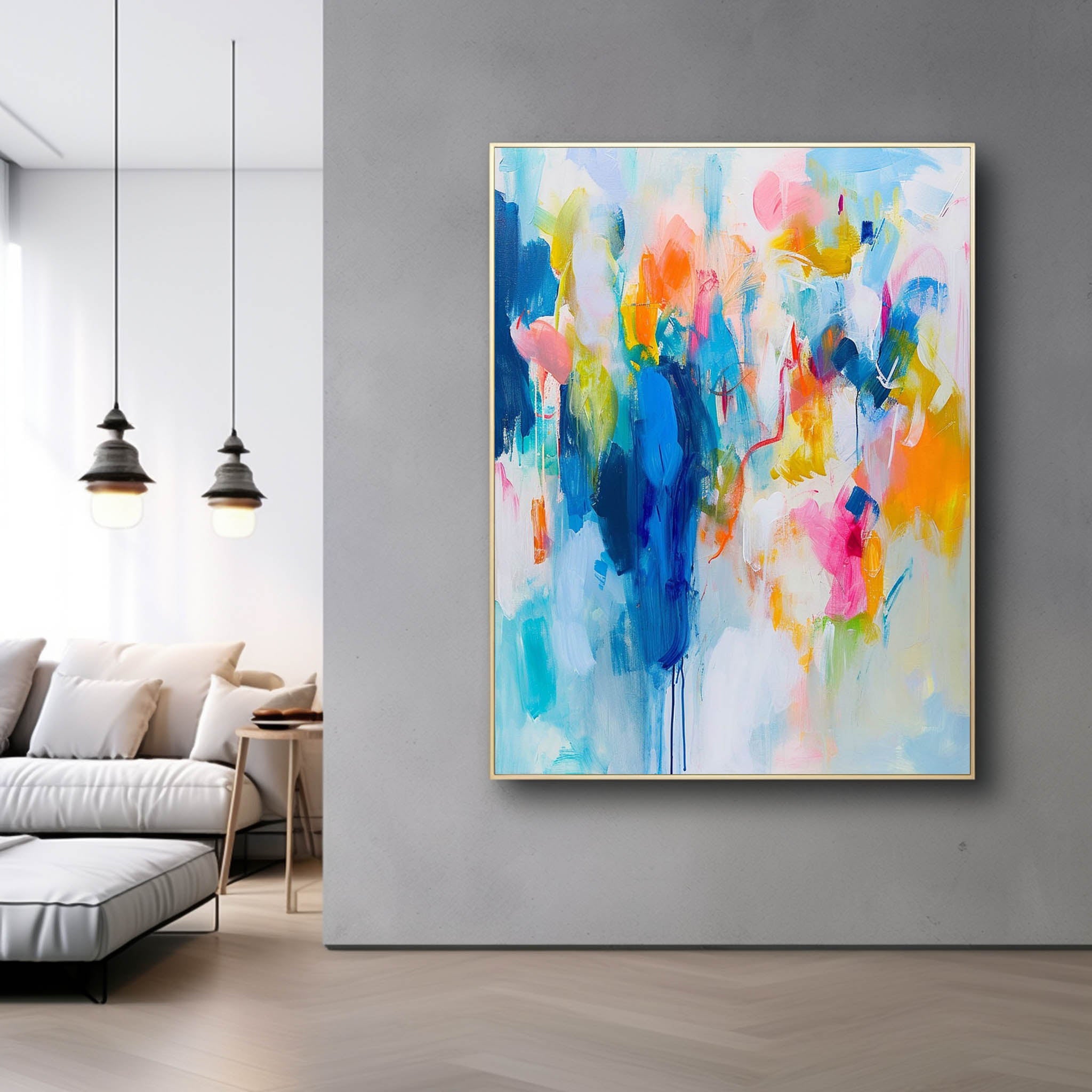 Wall Art Fresh Abstract Watercolor Wash