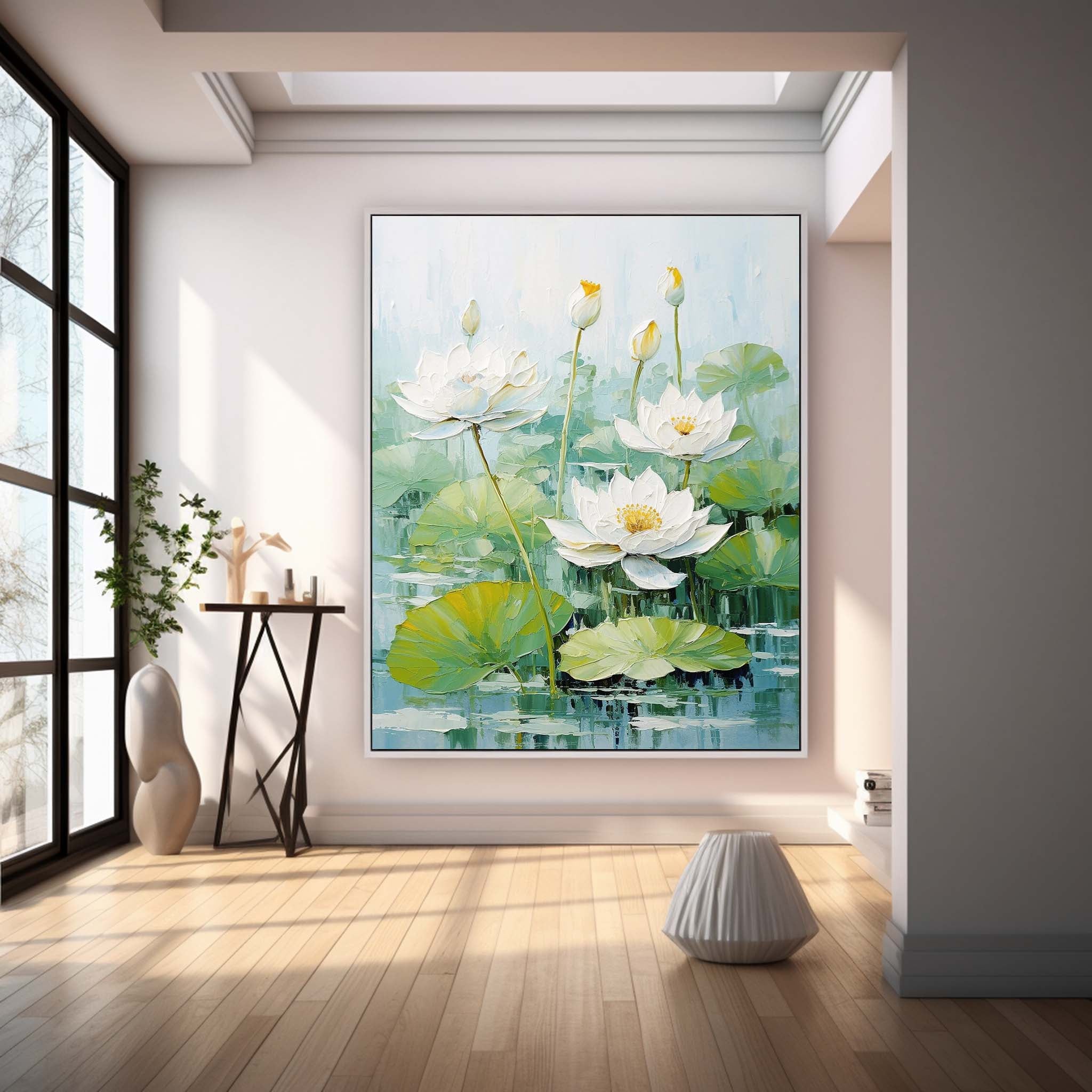 Wall Art Flower Impasto Botanical Natural Cheerful