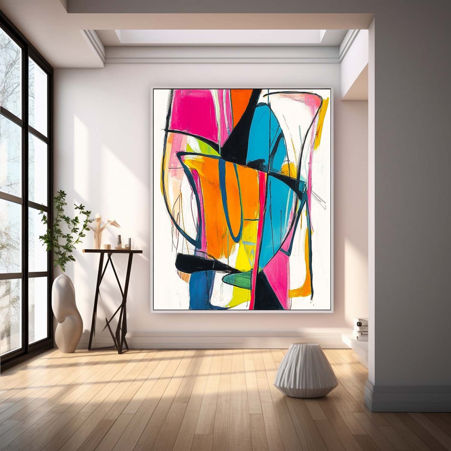 Wall Art Abstract Energetic Playful Modern Artistic