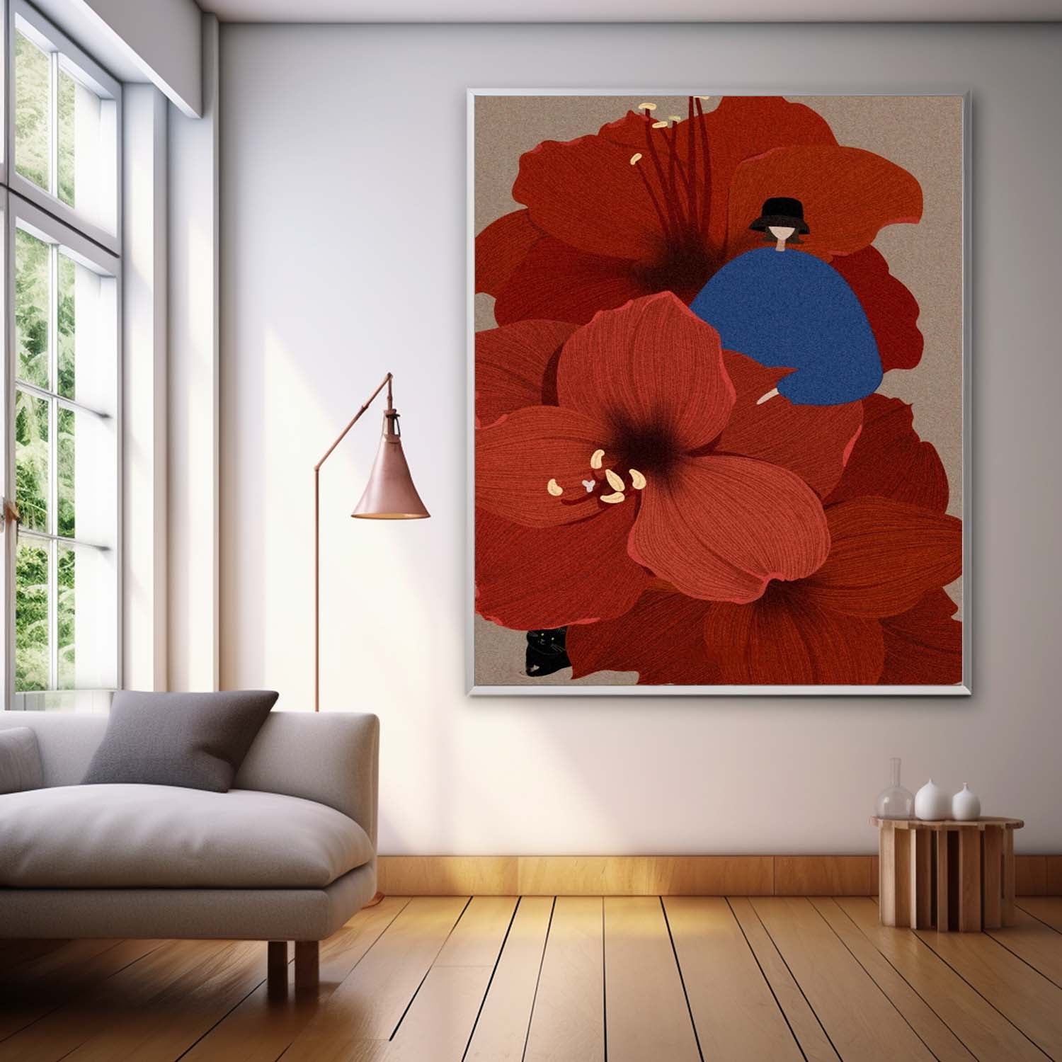 Wall Art People Oriental Surreal Floral