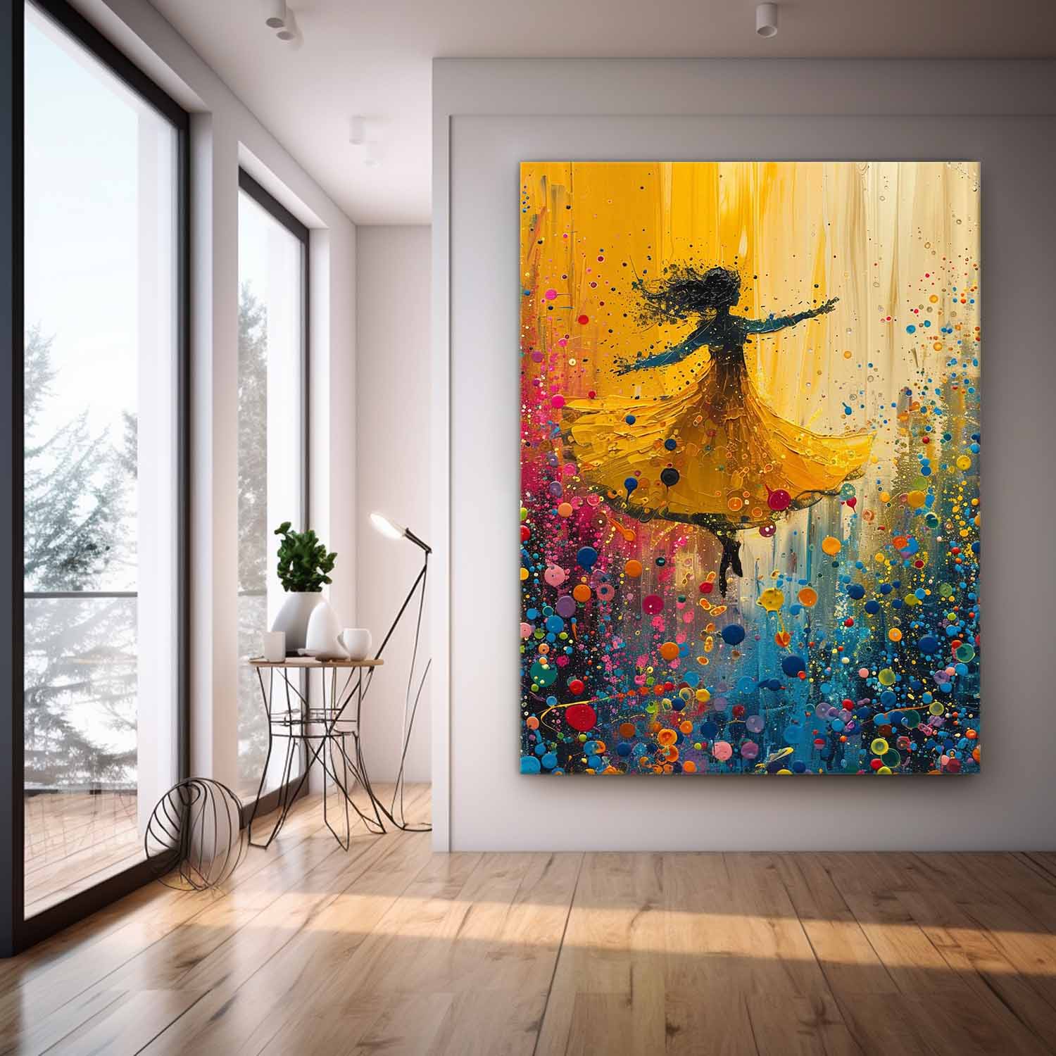 Wall Art Impasto Expressionist Figurative Dance