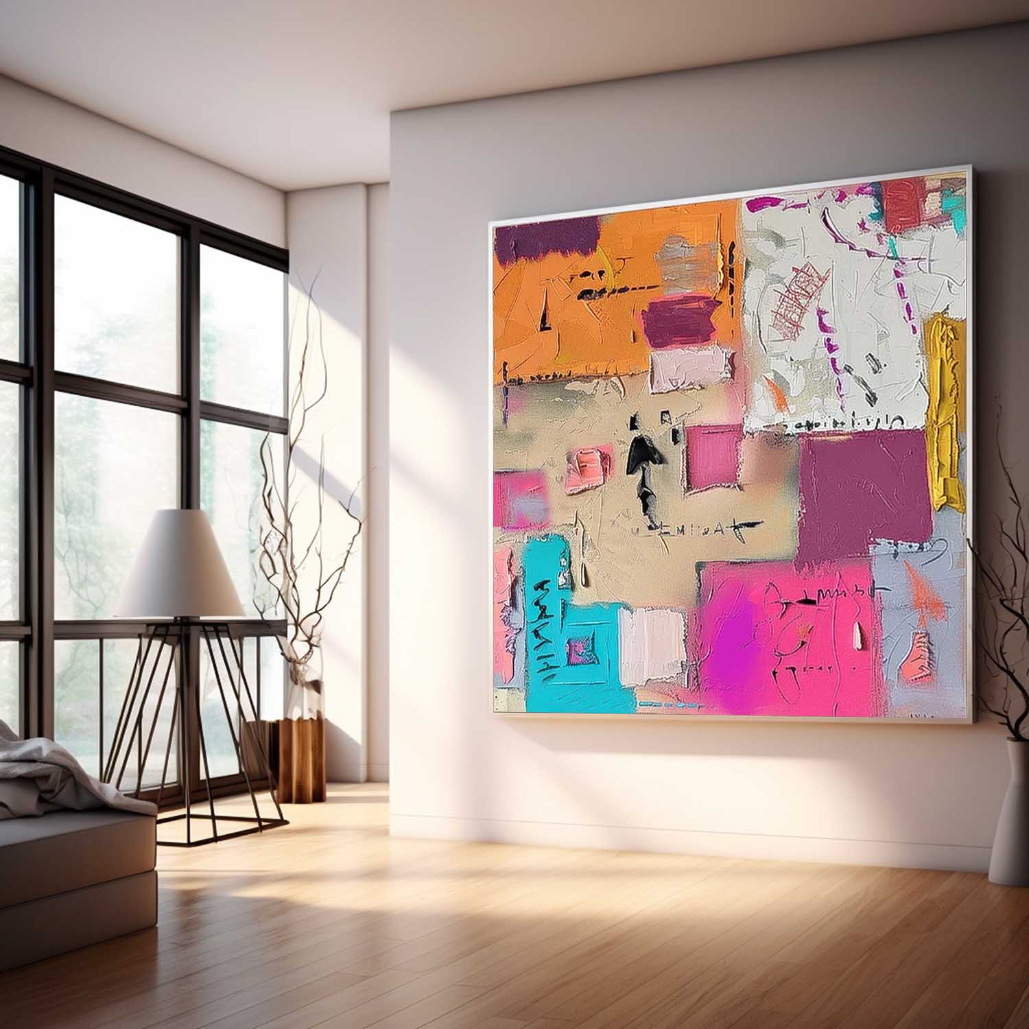 Wall Art Abstract Cheerful Warm Pop