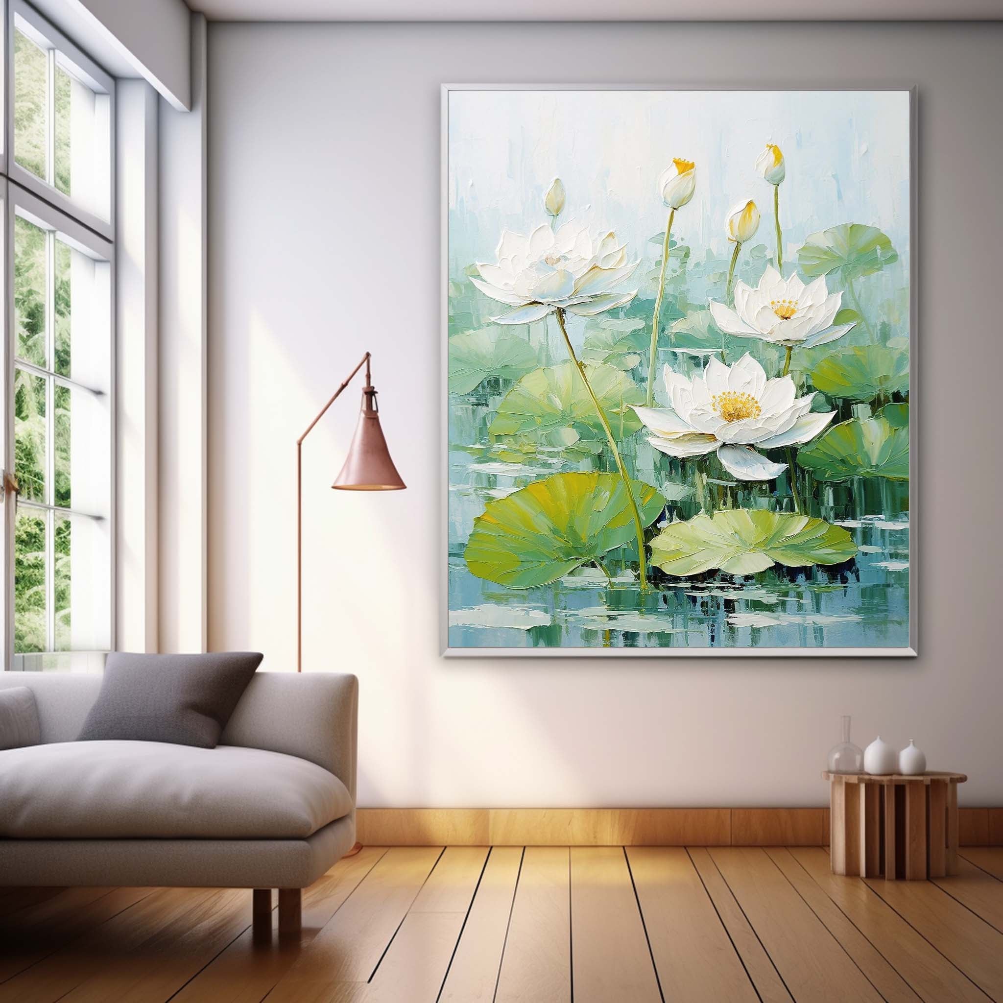 Wall Art Flower Impasto Botanical Natural Cheerful