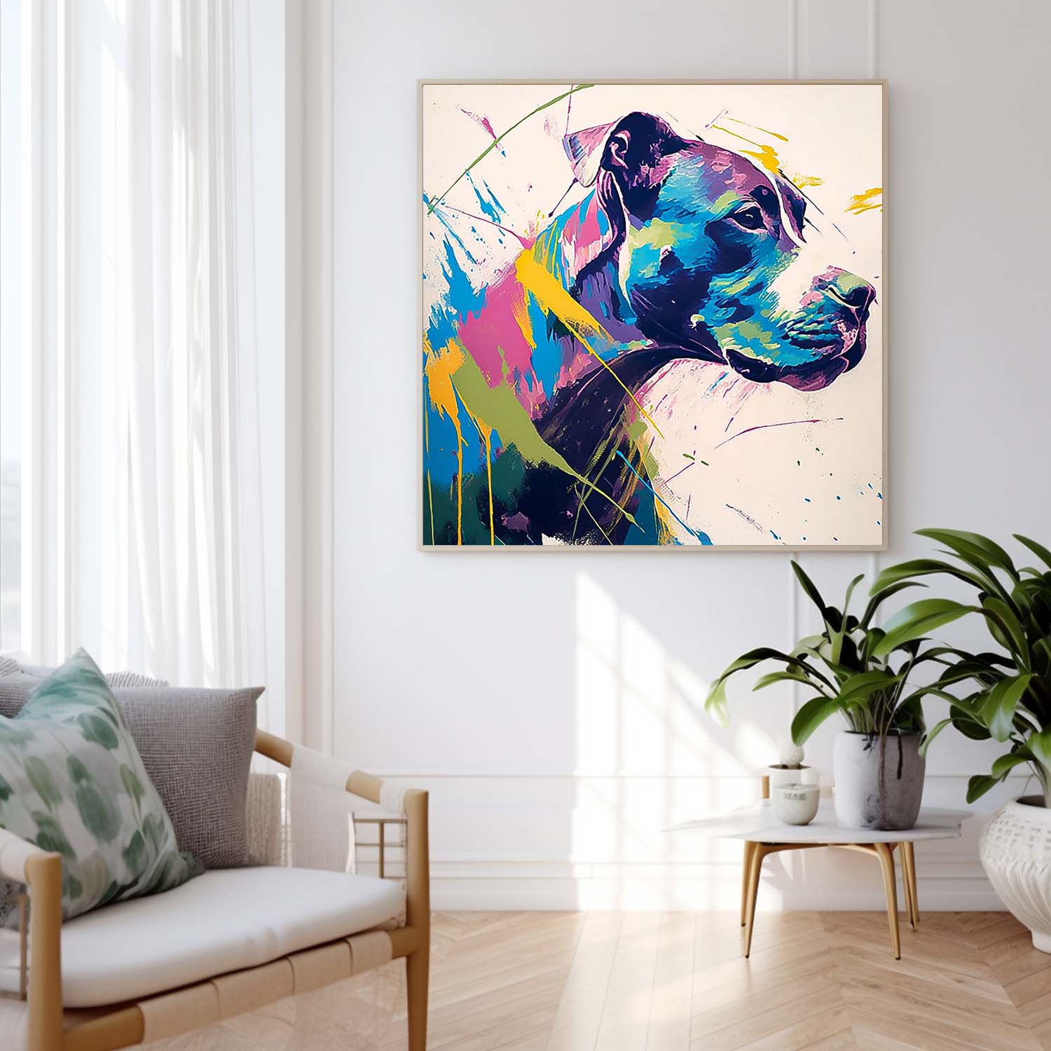 Wall Art Animal Contemporary Abstract Expressionist