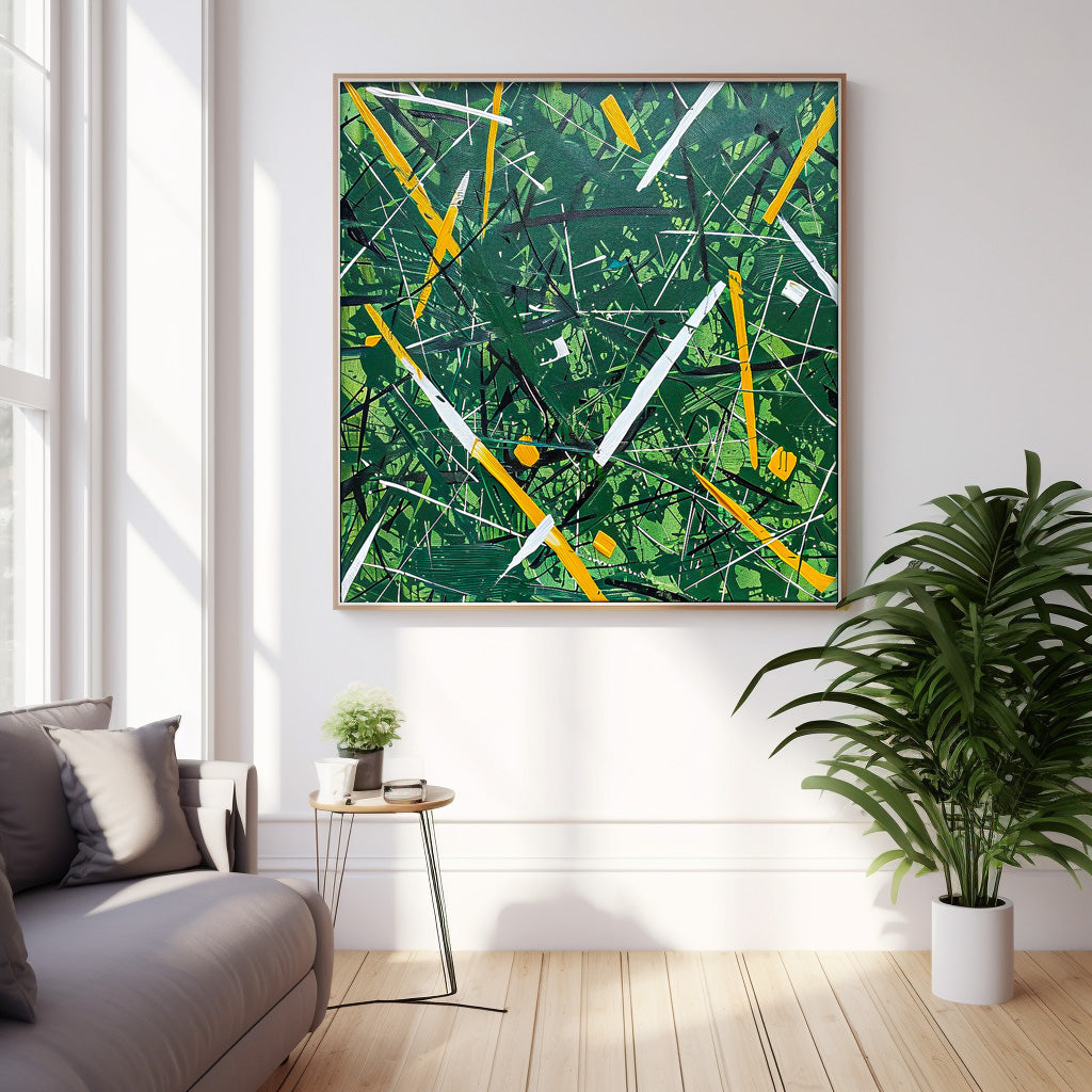 Wall Art Vibrant Abstract Expressionist Painterly