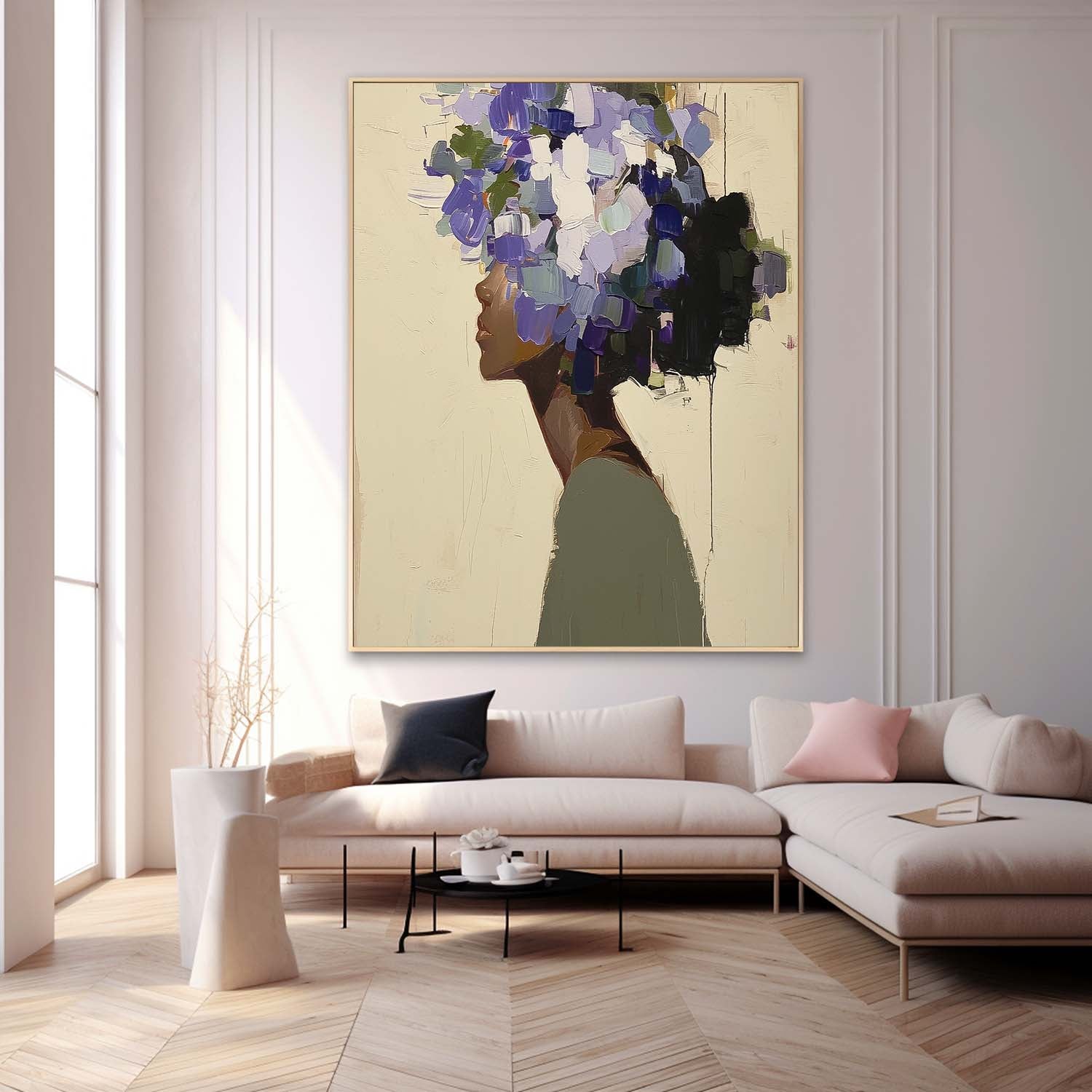 Wall Art Floral People Elegant Painterly Ethereal