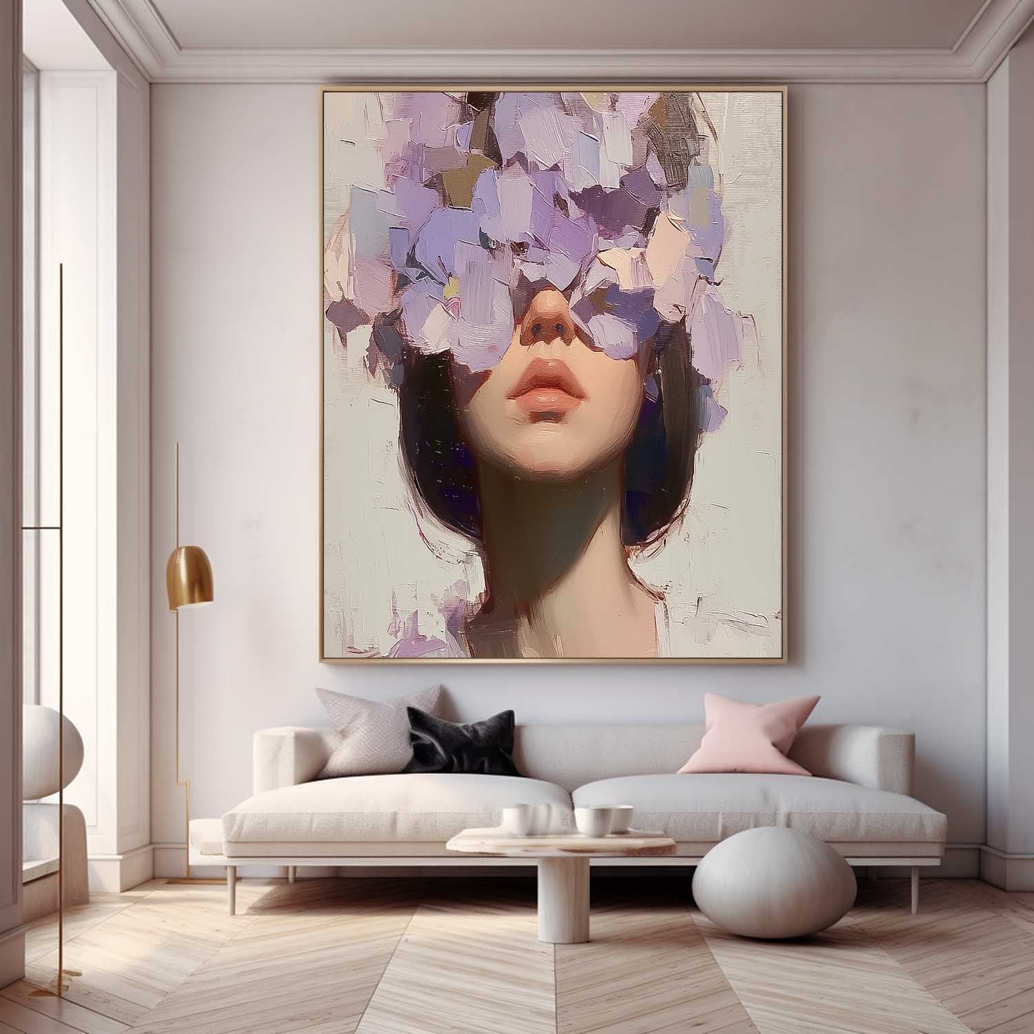 Wall Art Soft People Contemporary Serene