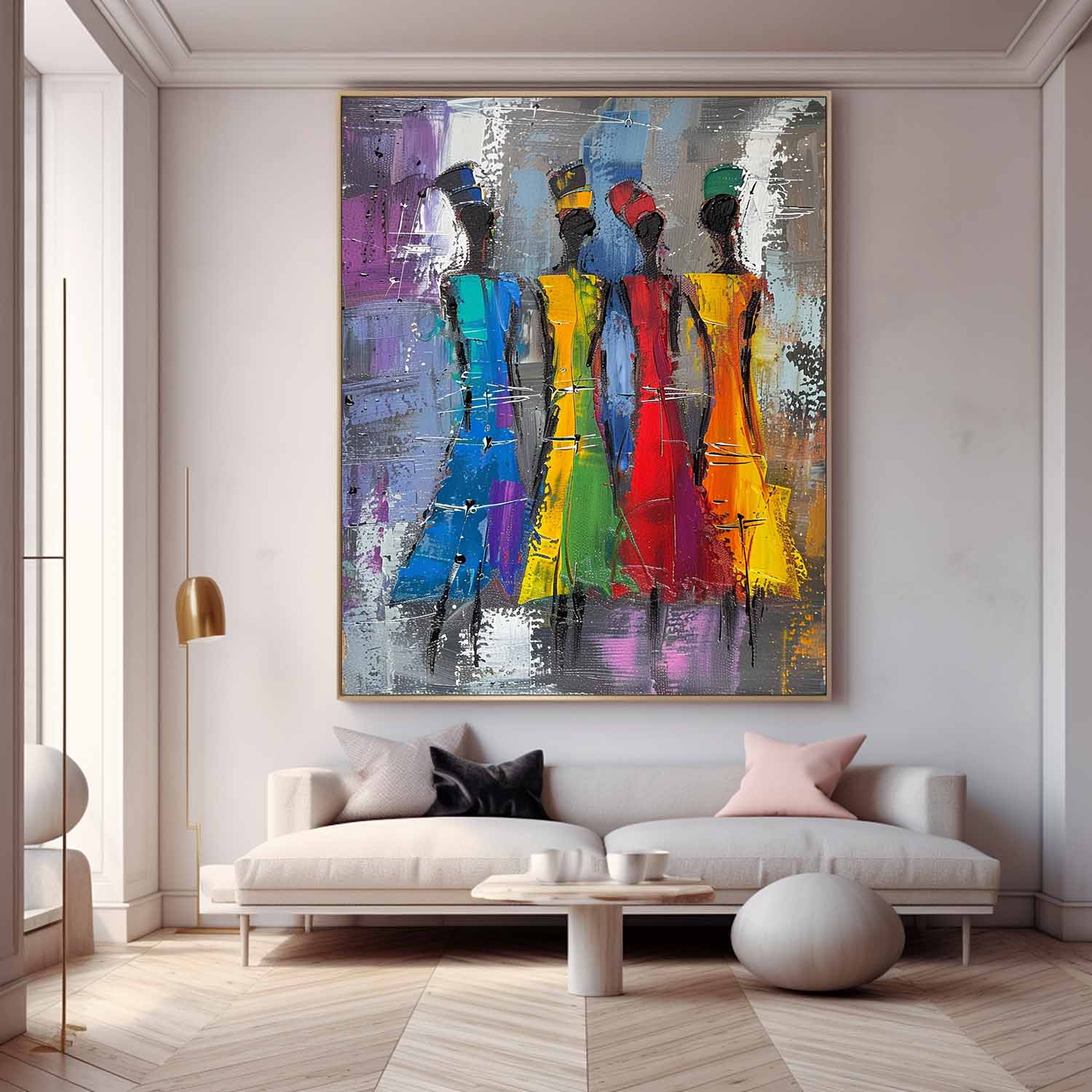 Wall Art People Modern Abstract Painterly