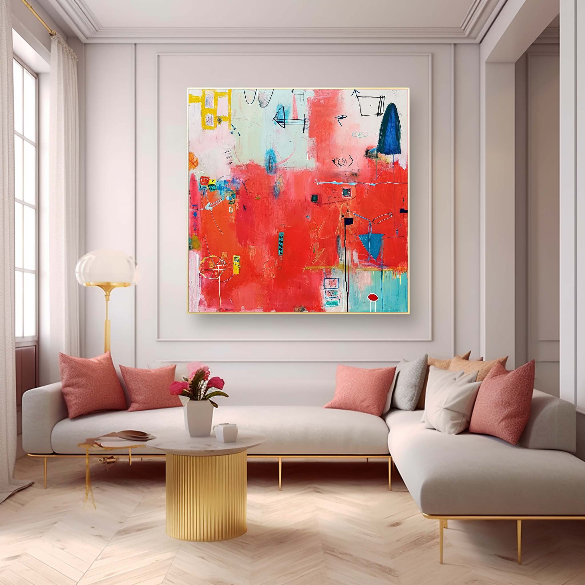 Wall Art Symbolic Abstract Whimsical