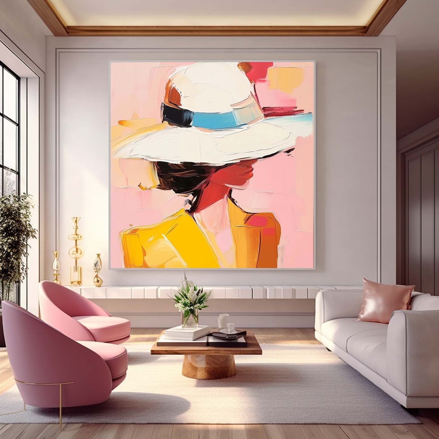 Wall Art People Ethereal Serene Floral