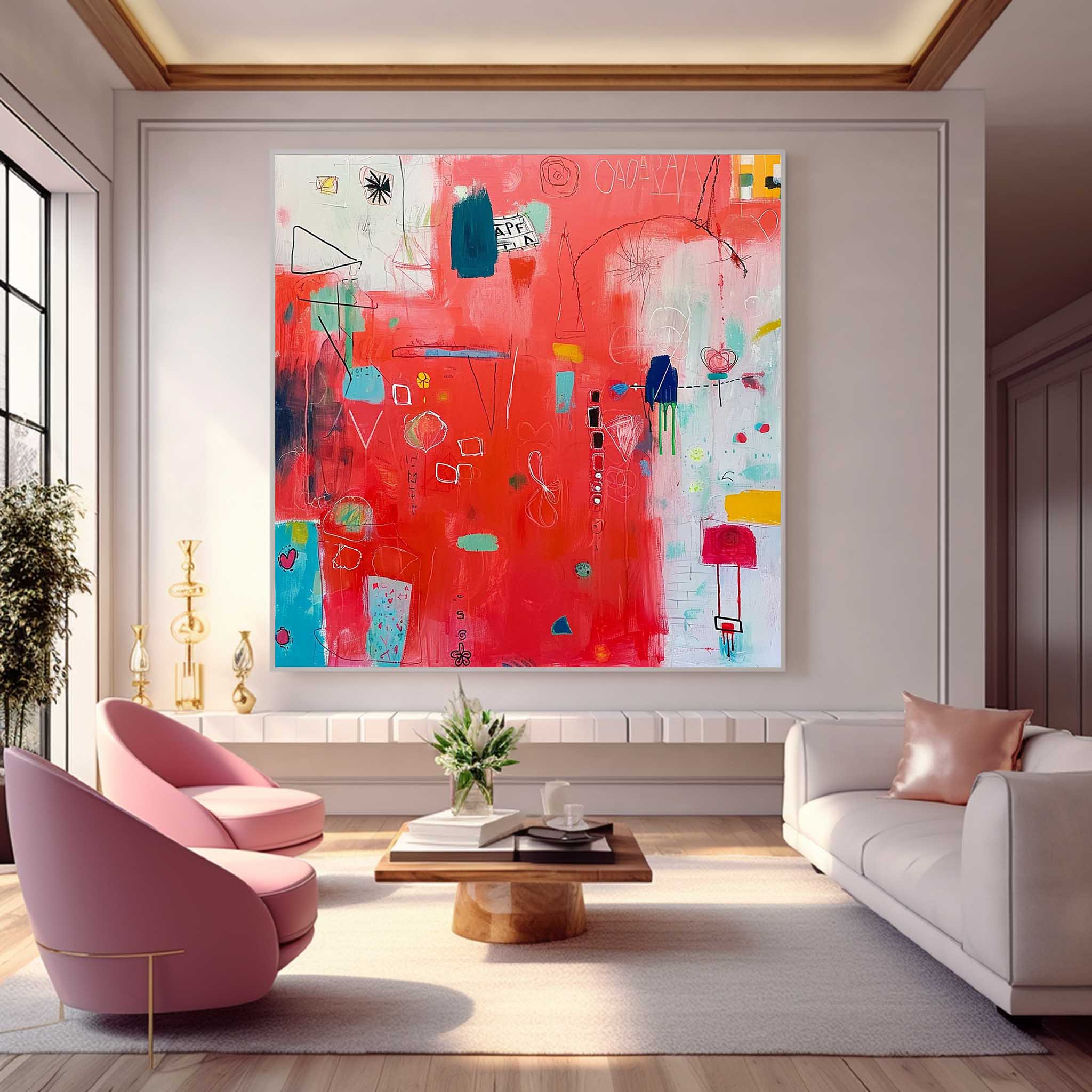 Wall Art Abstract Energetic Quirky Modern