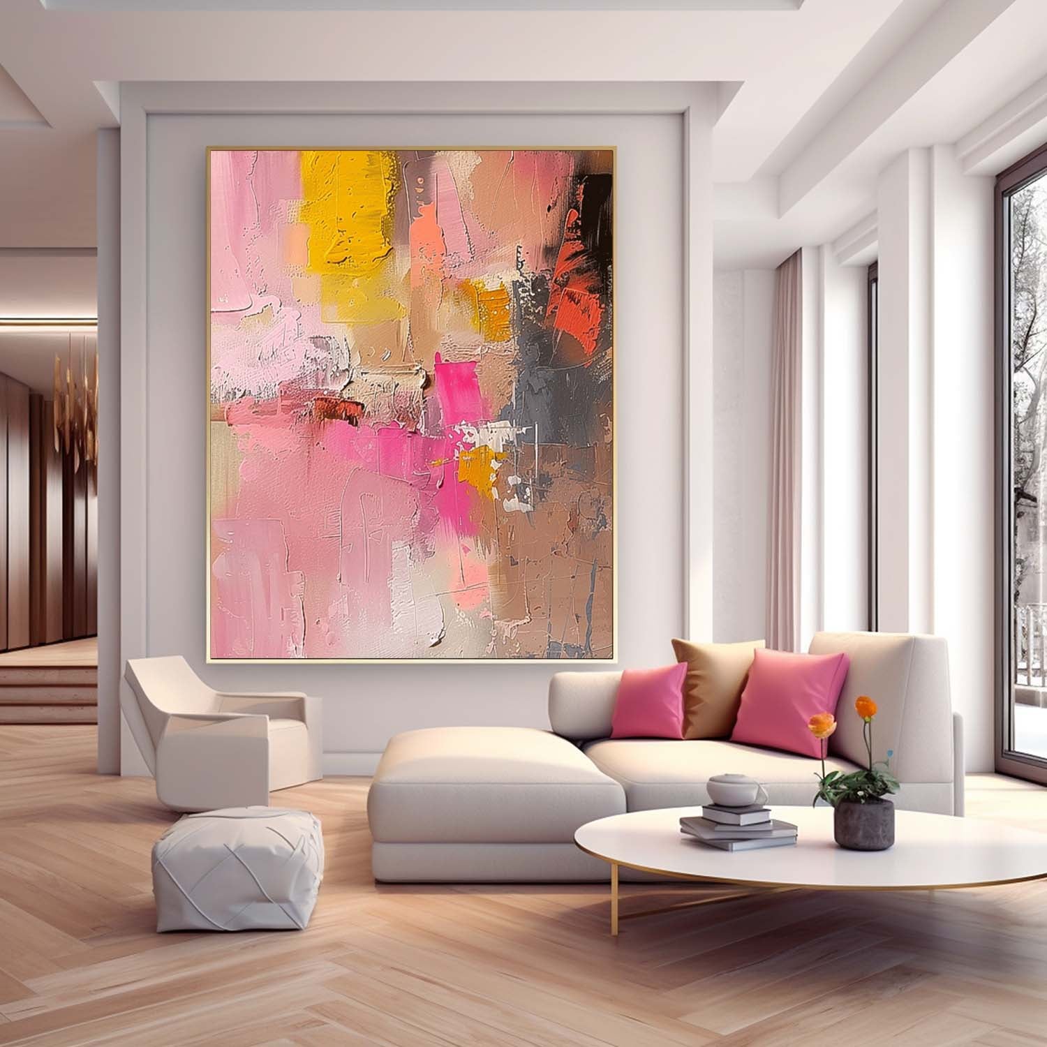 Wall Art Vibrant Abstract Contemporary Playful