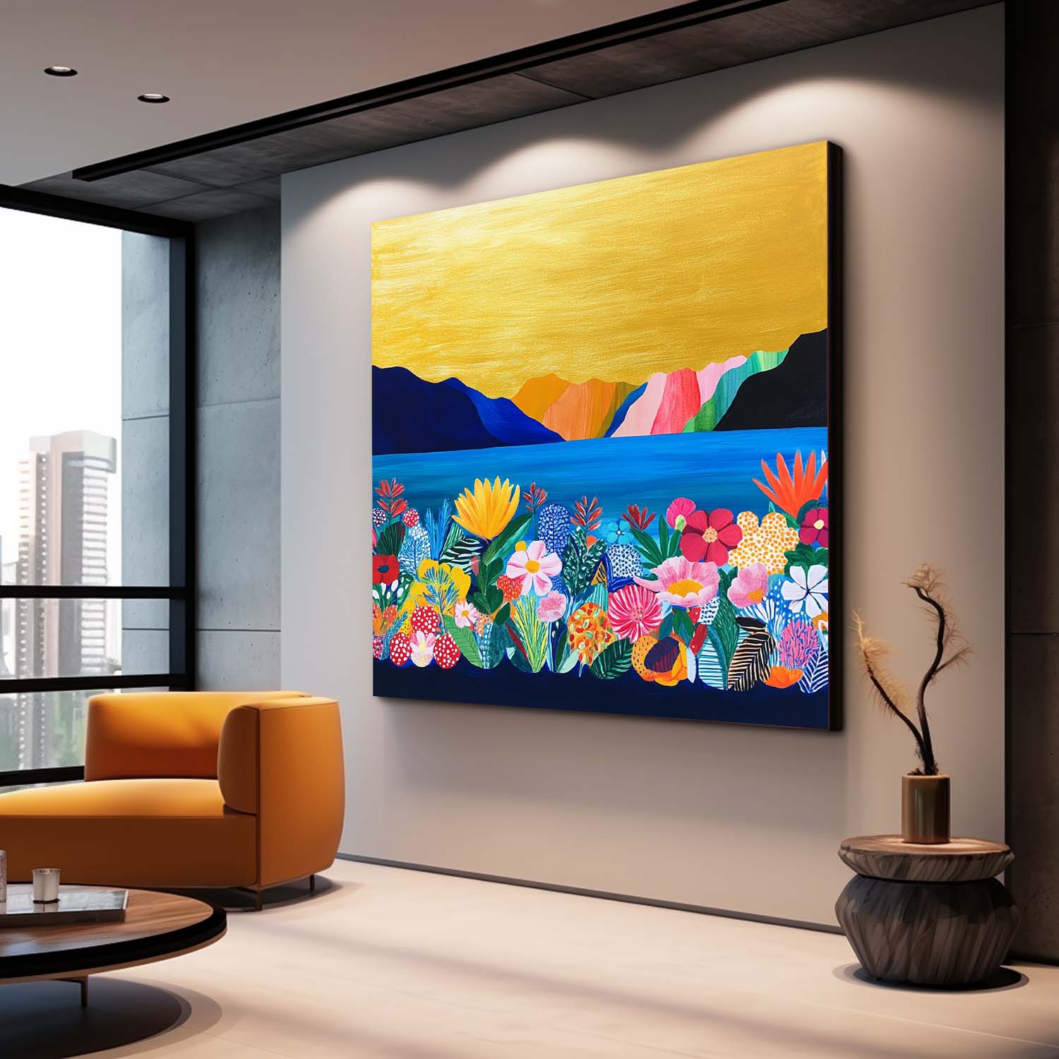 Wall Art Flower Post-Impressionist Vibrant