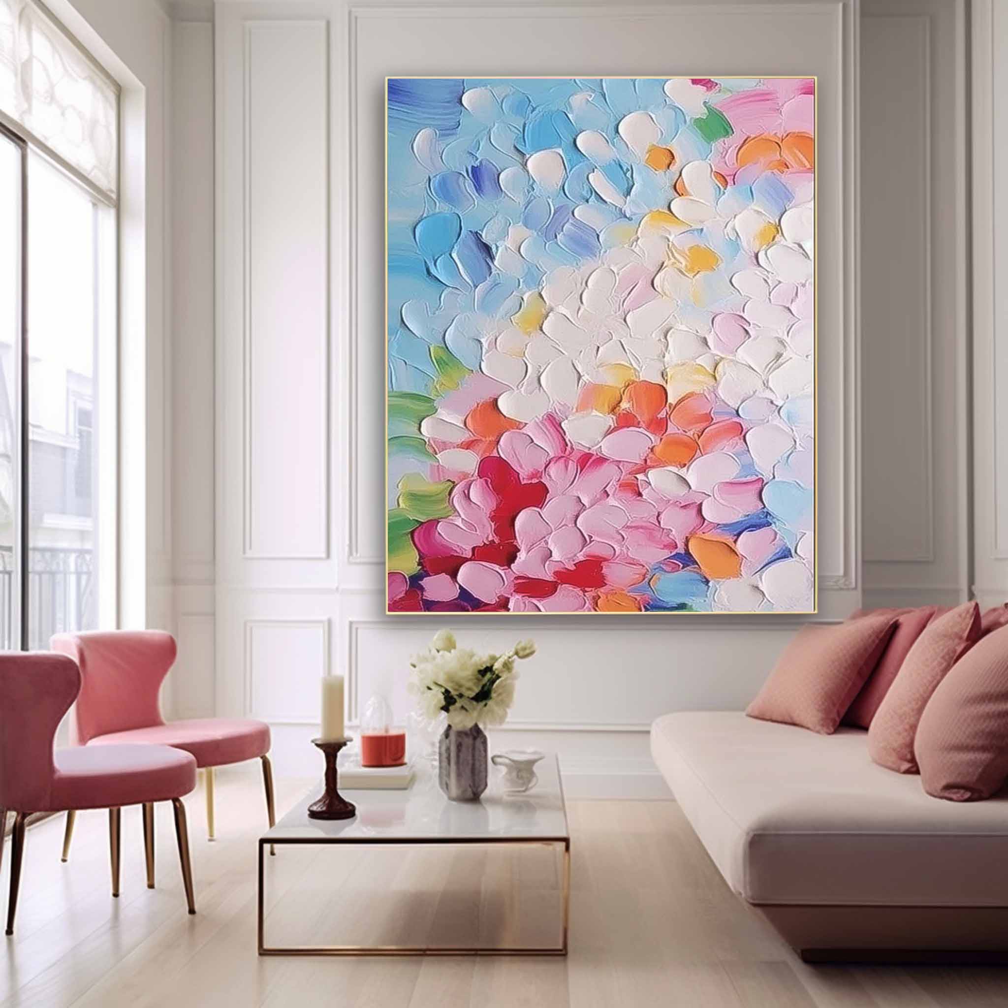Abstract Canvas Art AB565 - Neutralighting