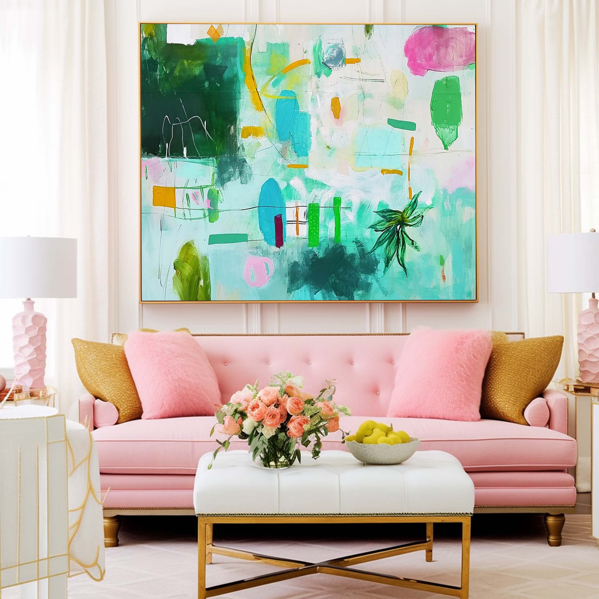 Abstract Canvas Art AB430 - Neutralighting