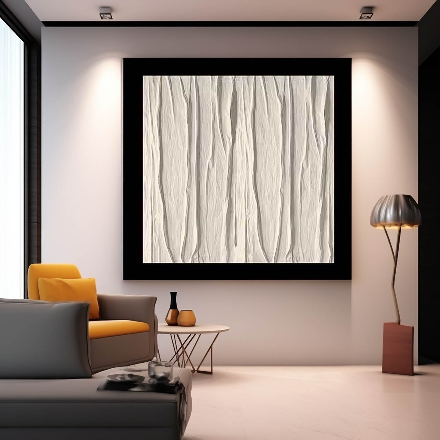 Wall Art Minimalist Grid Geometric Contemporary