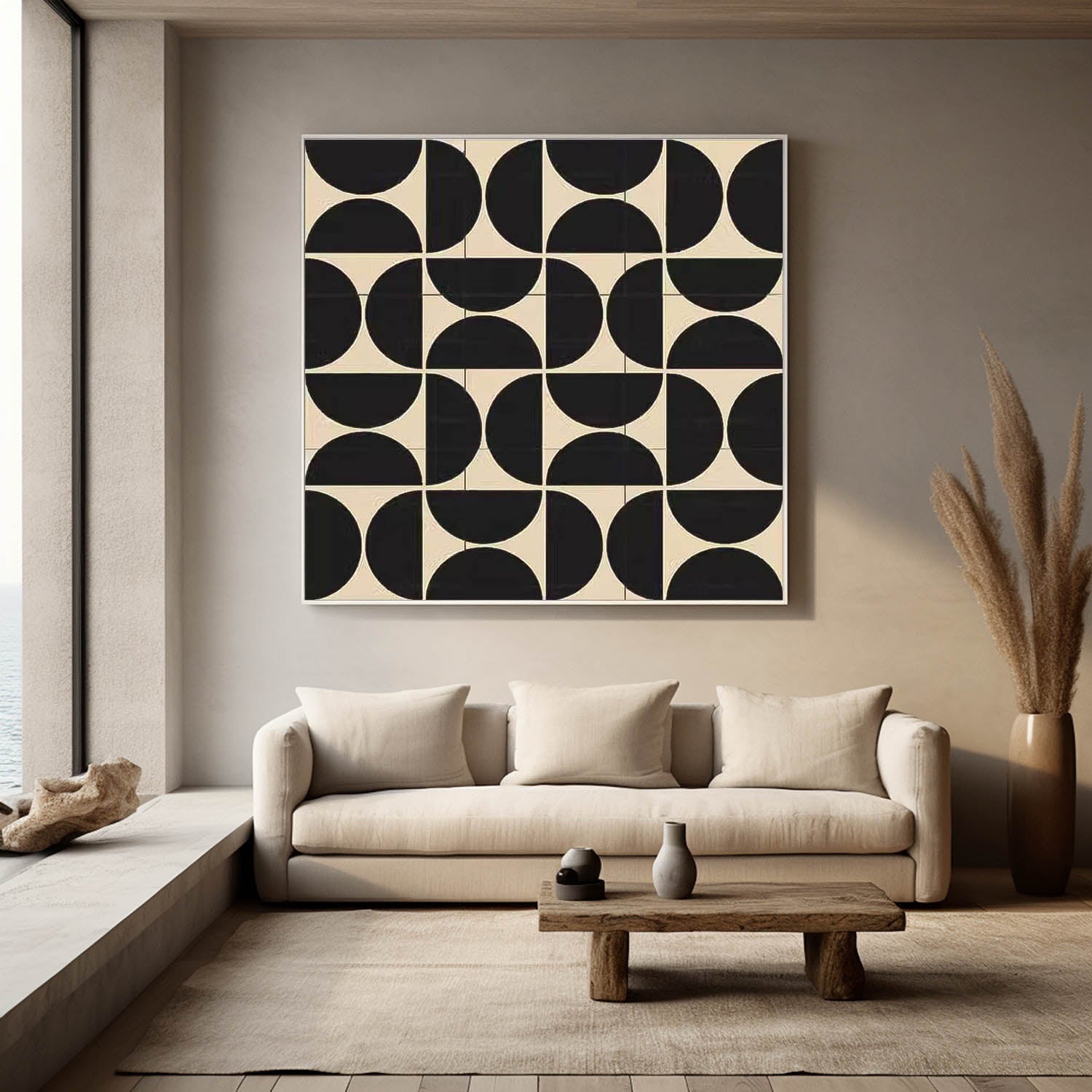 Wall Art Minimalist Geometric Abstract Retro