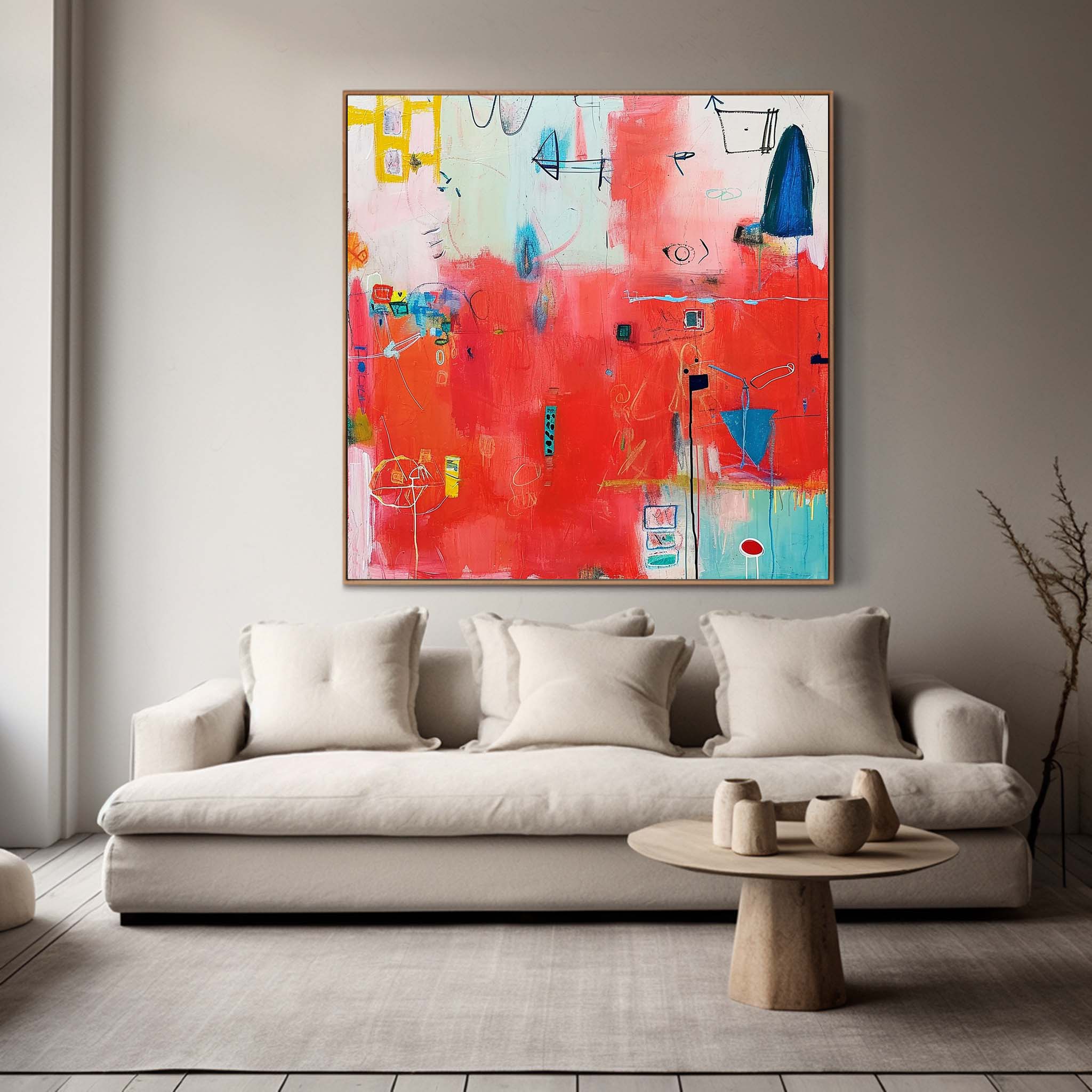 Wall Art Symbolic Abstract Whimsical