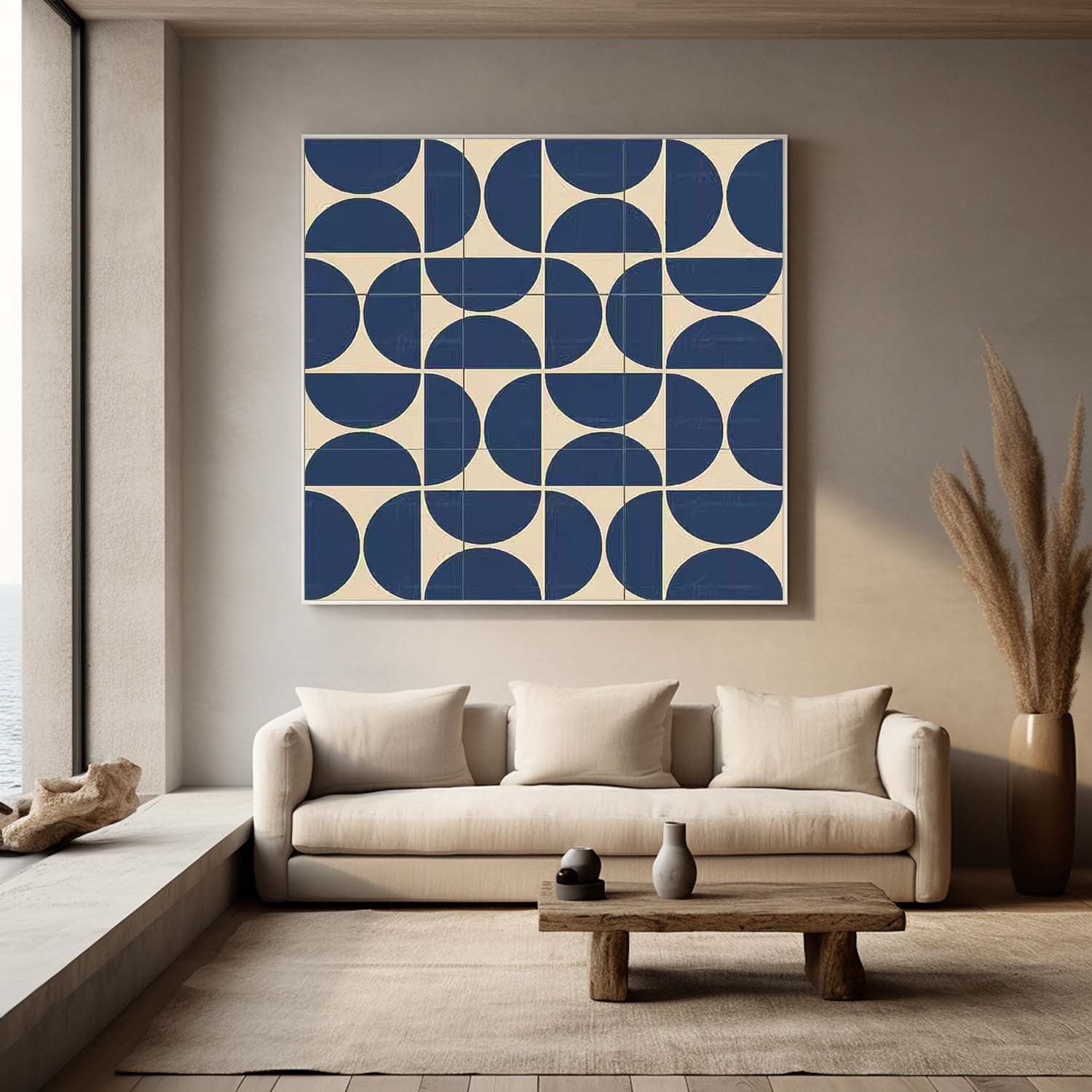 Wall Art Geometric Minimalist Square Modernist