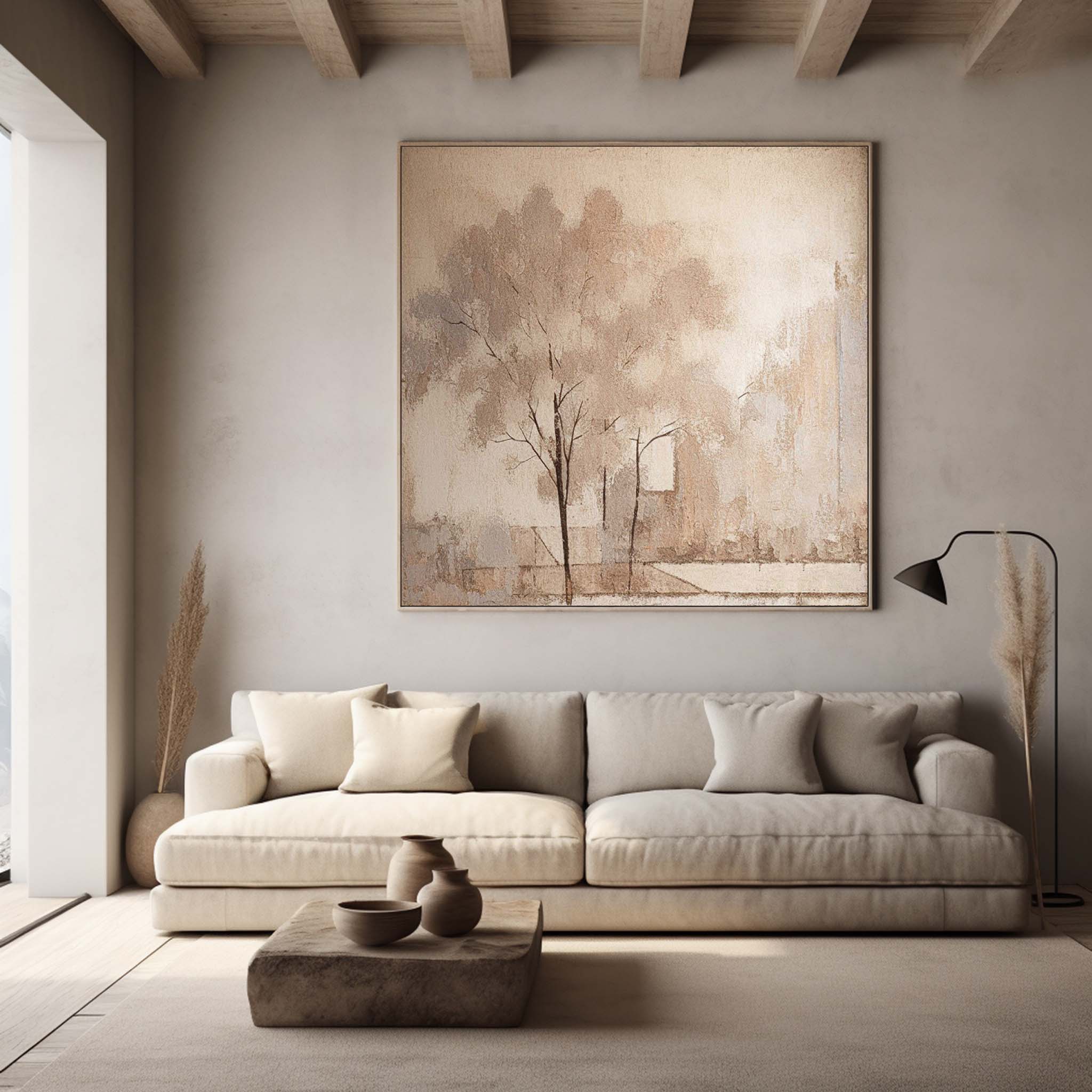 Wall Art Minimalist Botanical Abstract Wabi-Sabi