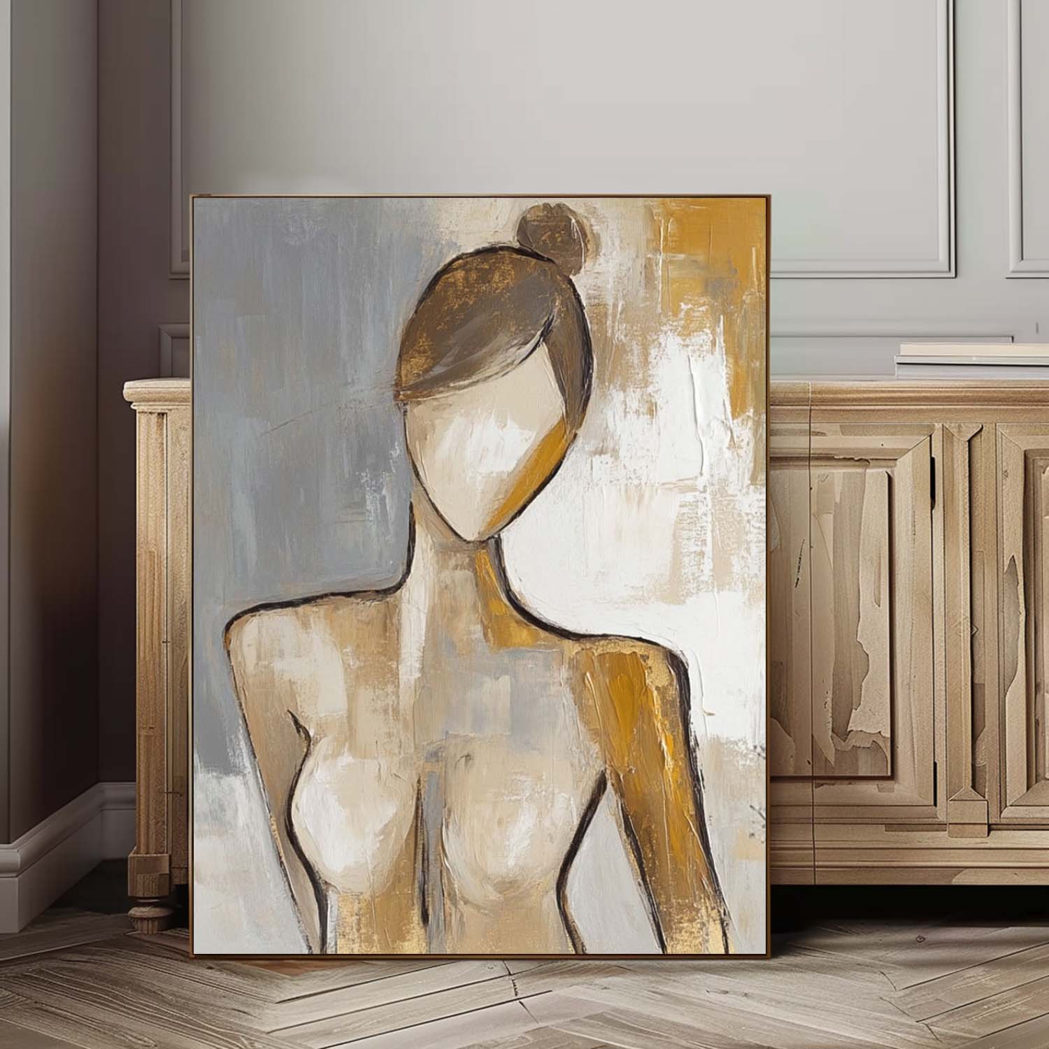 Wall Art People Minimalist Line Figure Artistic