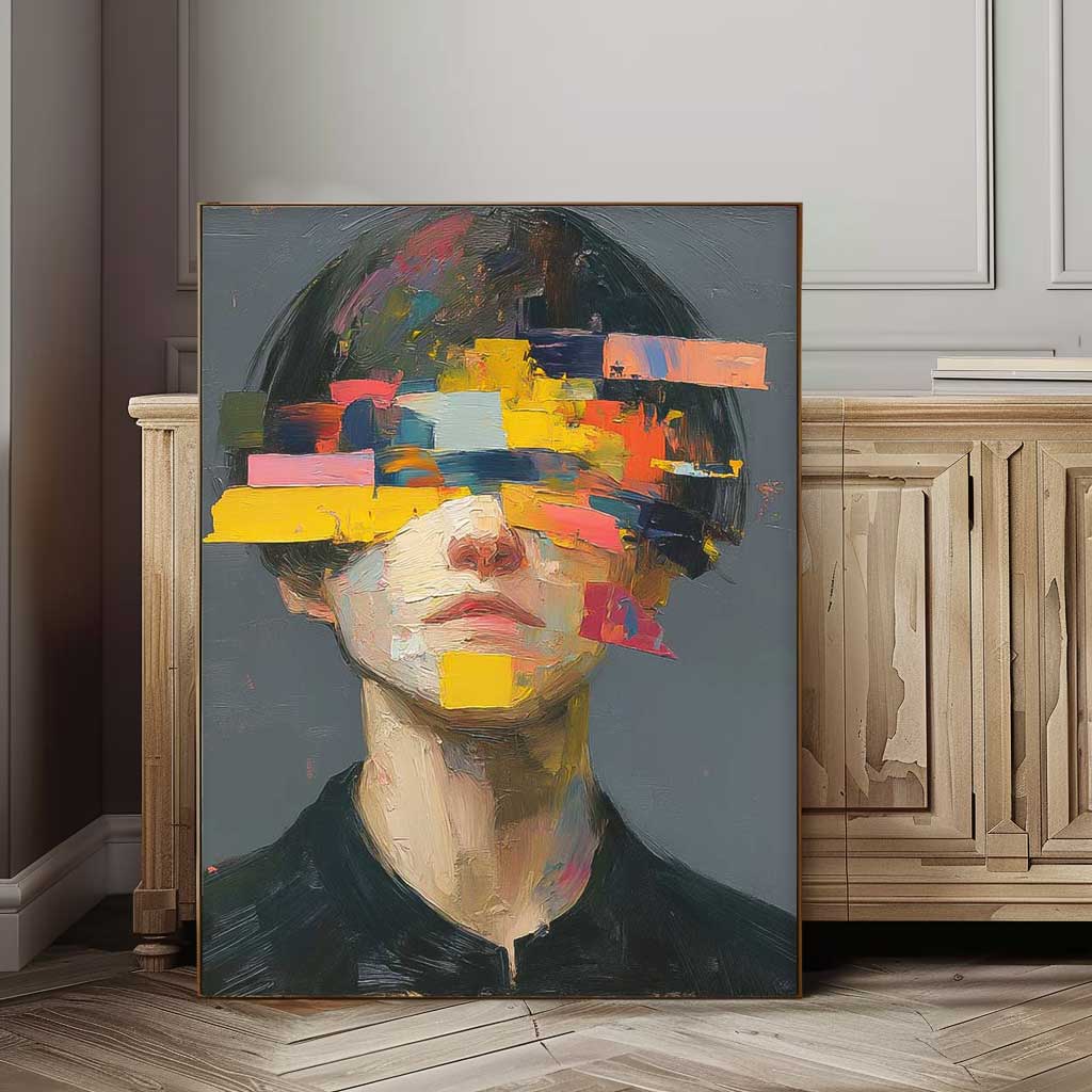 Wall Art Impasto People Dreamy Artistic