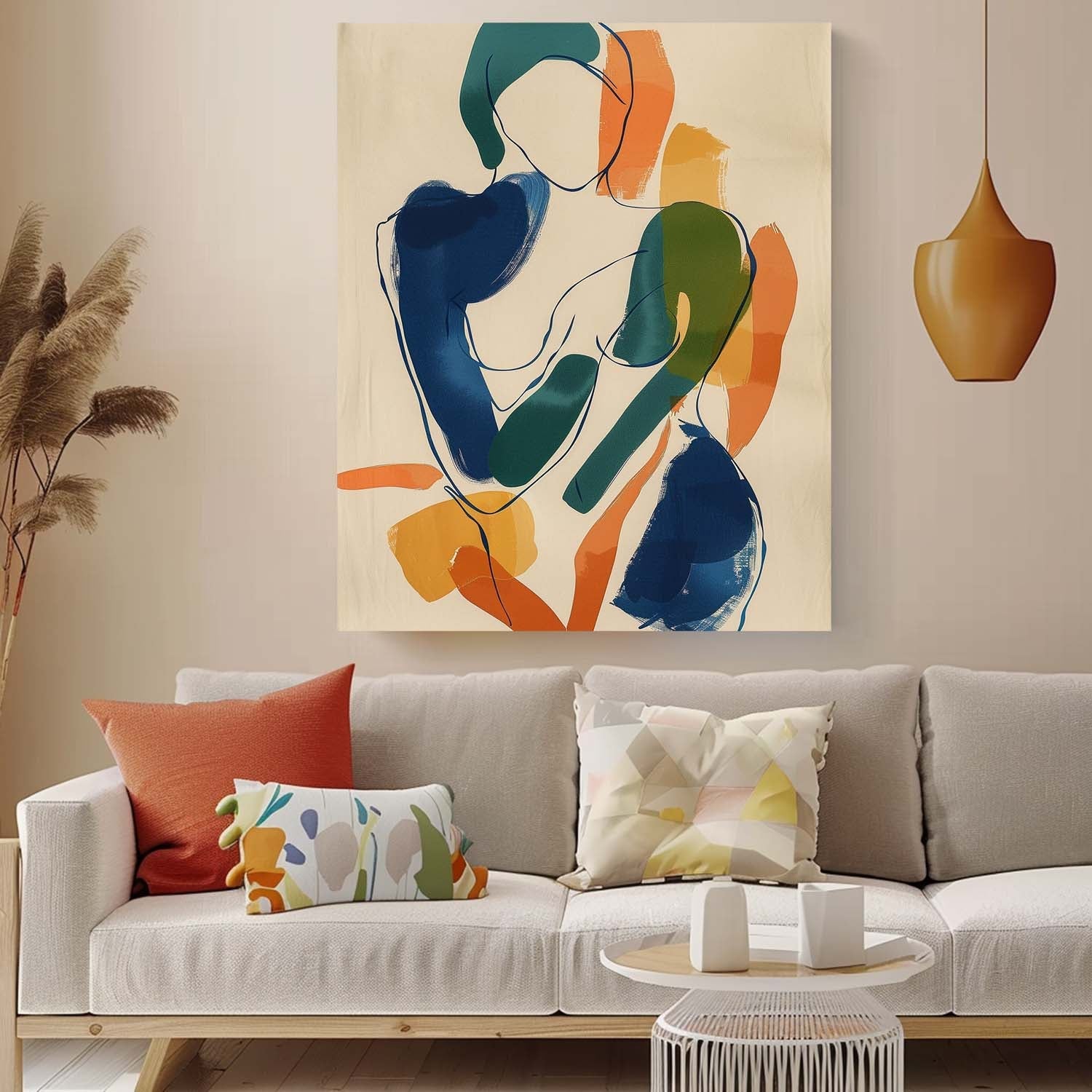 Wall Art People Playful Organic Minimalist