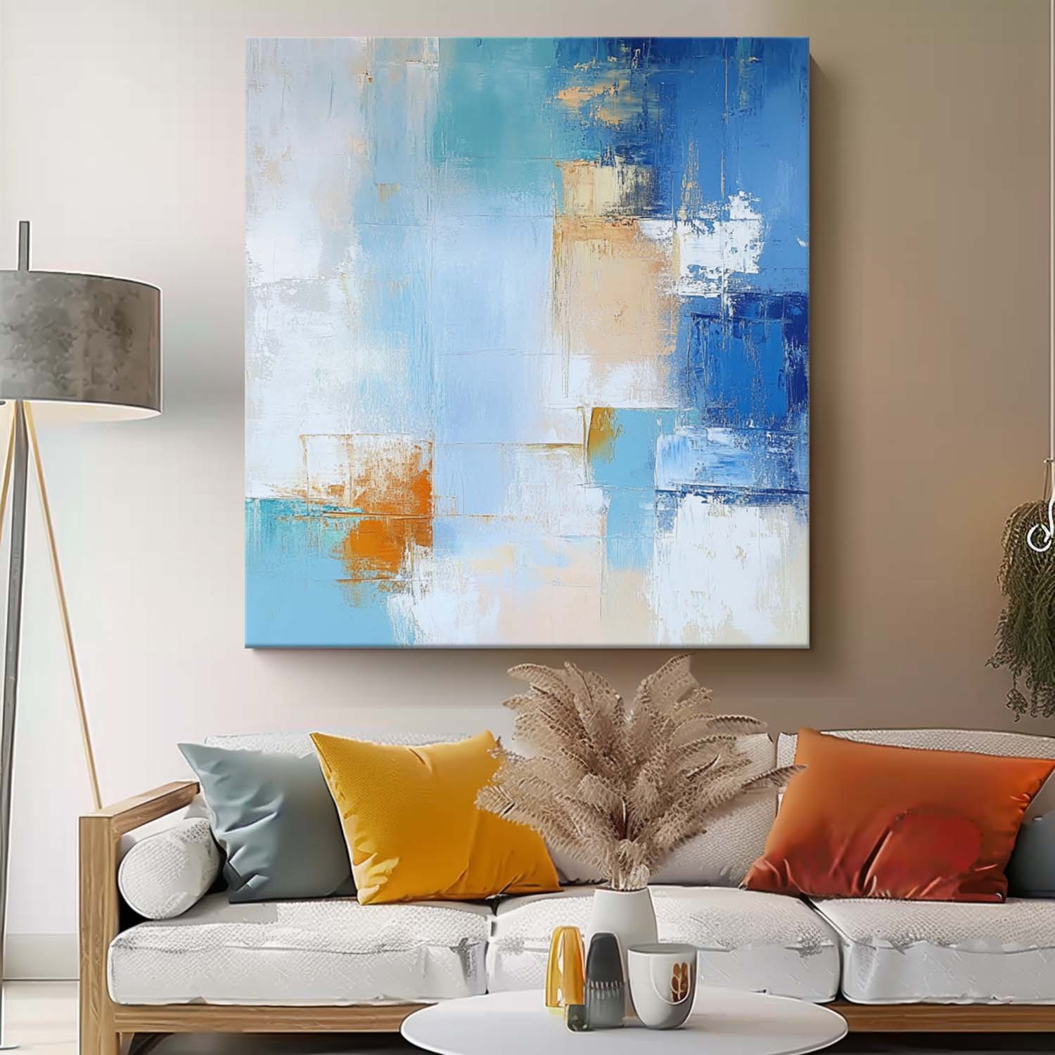 Abstract Canvas Art AB603 - Neutralighting