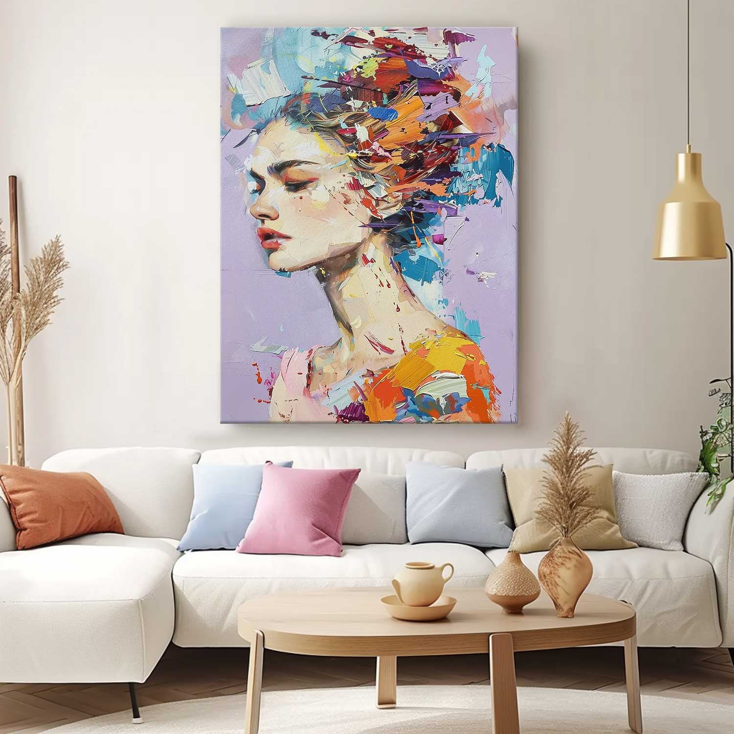 Wall Art Impasto People Modern Abstract