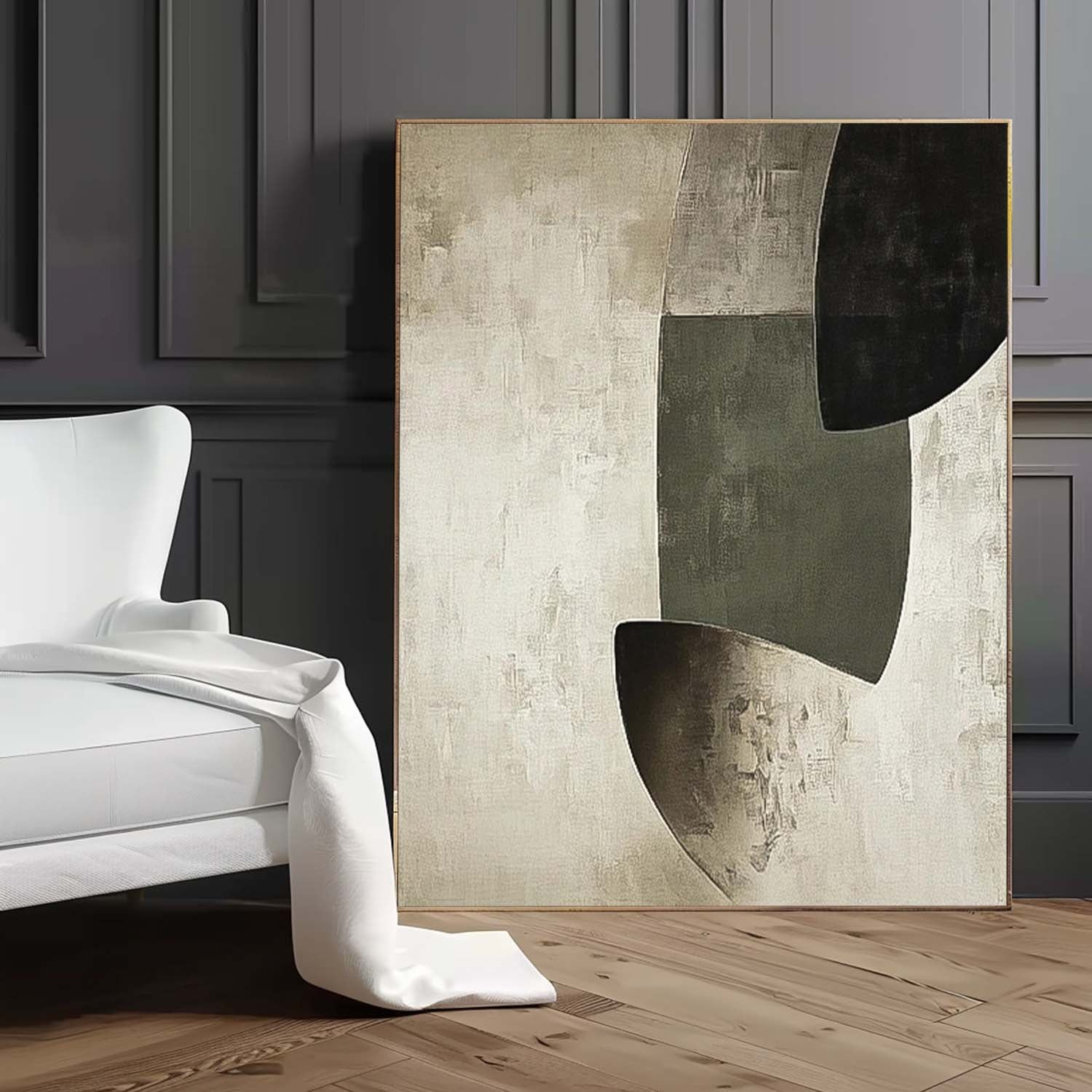 Wall Art Minimalist Earthy Geometric Abstract