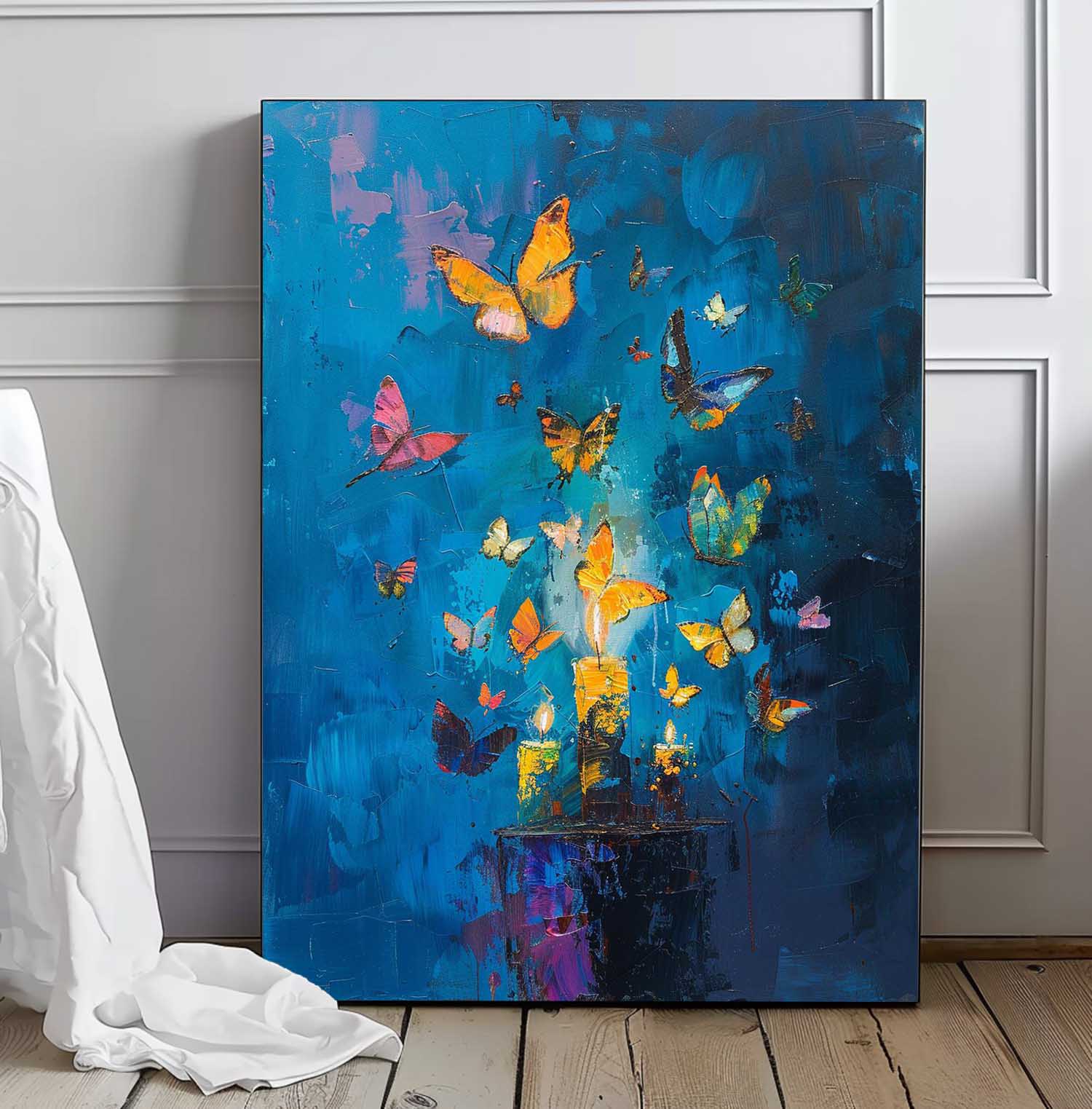 Wall Art Abstract Contemporary Warm Painterly